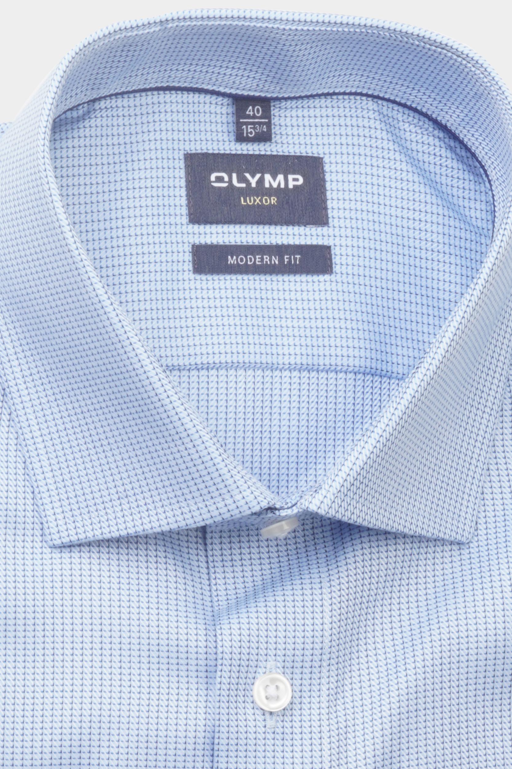 Olymp Business hemd lange mouw Blauw 1228/54 Hemden 122854/11