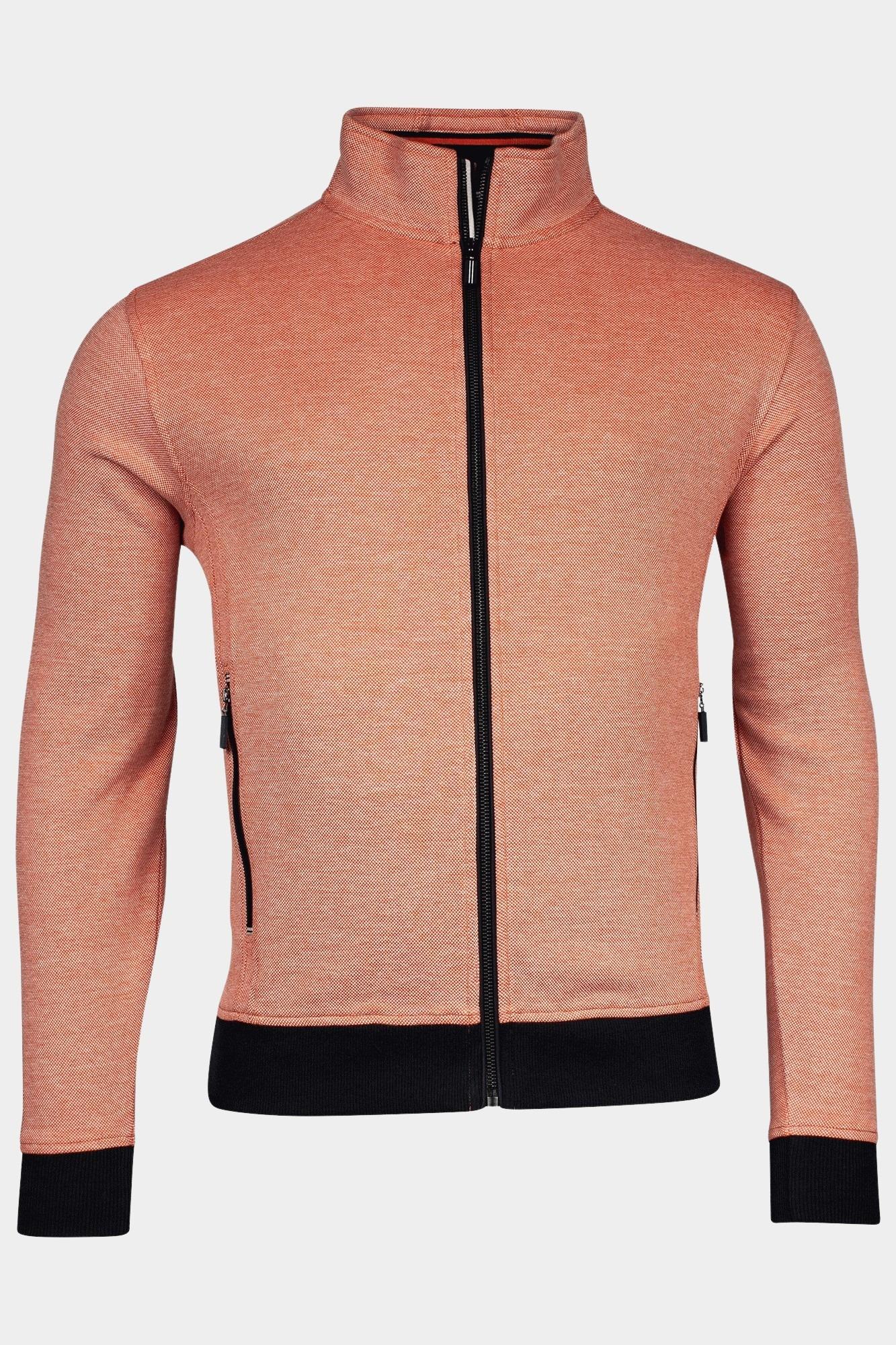 Baileys Vest Oranje Sweat Cardigan Zip  2-tone ox 412236/29