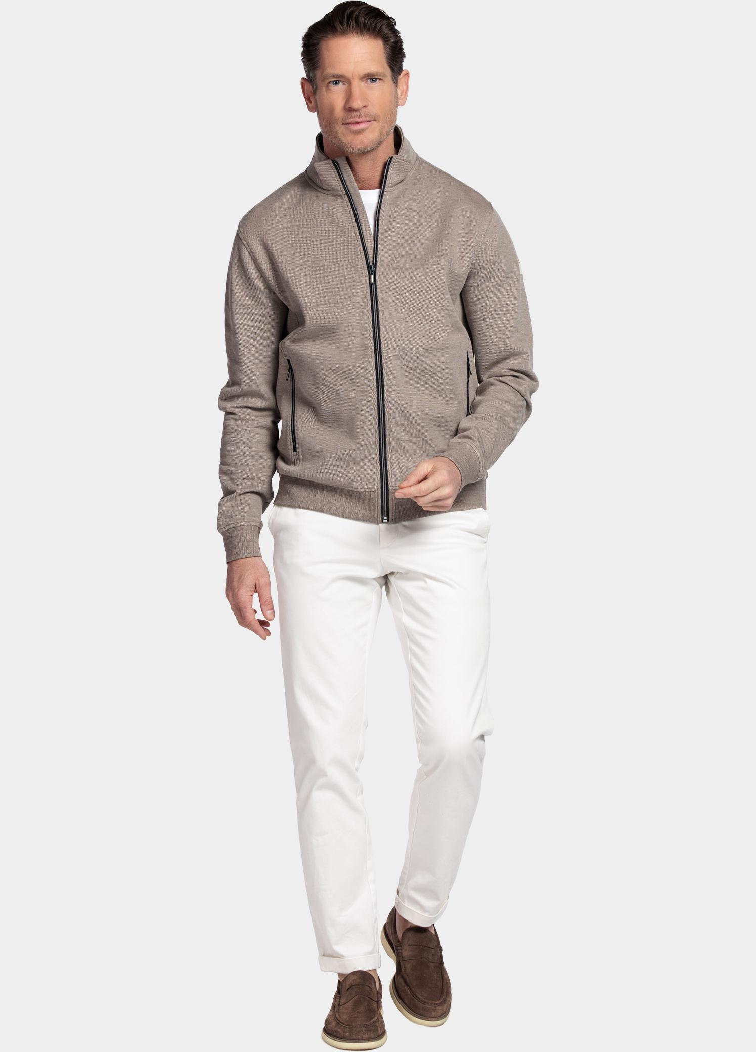 Baileys sweatvest heren Beige Sweat Cardigan Zip  2-tone 612246/86