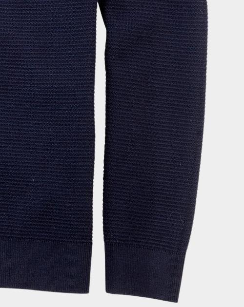 Olymp Vest Blauw Jacke Strick 530246/18