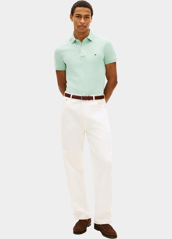 Tommy Hilfiger Polo korte mouw Groen 1985 SLIM POLO MW0MW17771/MAI