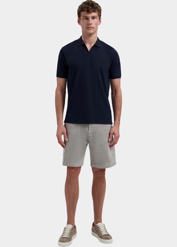 Dstrezzed Polo korte mouw Blauw Bowie V-Neck Polo 240022/649