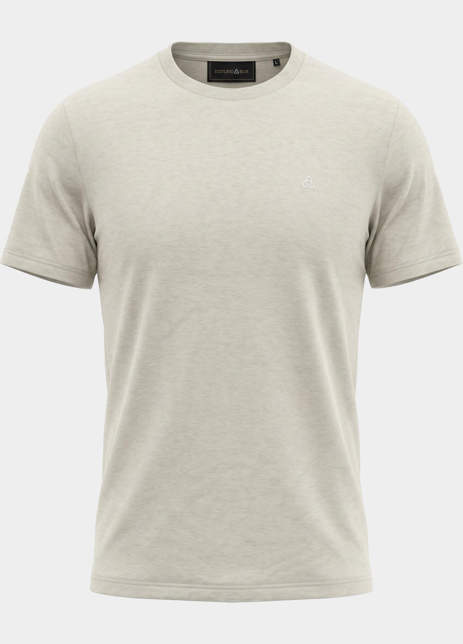 Scotland Blue T-shirt heren Beige Dynand T-shirt SPE25108DY42SB/820 sand