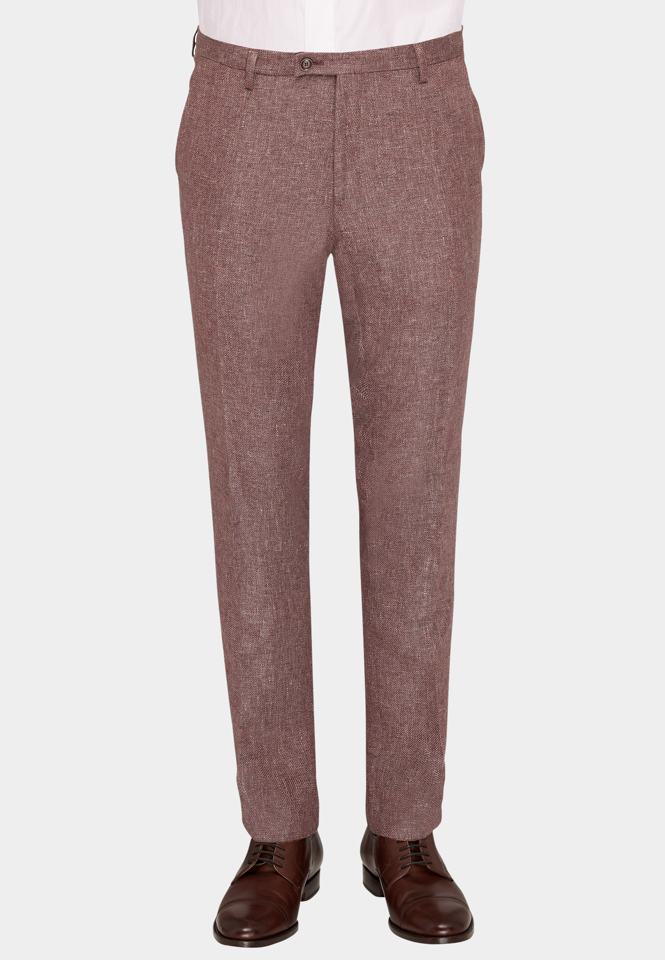 Club of Gents Pantalon Mix & Match Rood rode linnenmix pantalon 11.071N0 / 230053 CG Paco/42