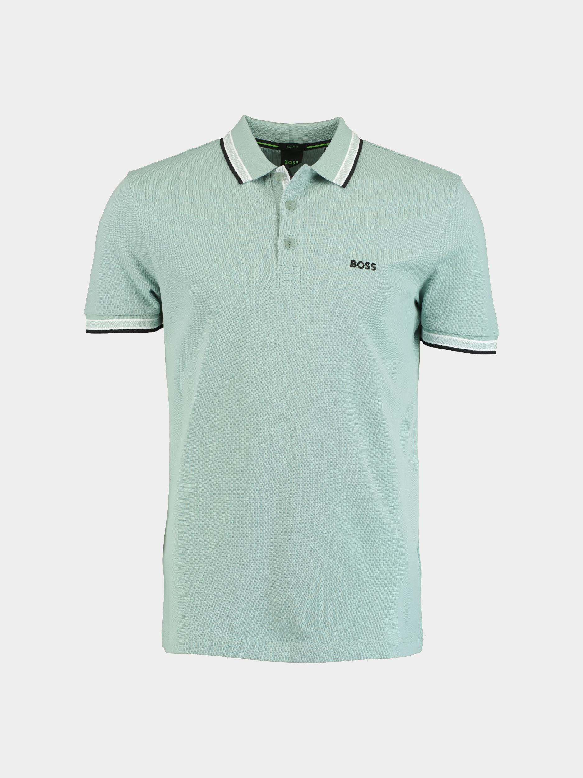 BOSS Green Polo korte mouw Groen Paddy 10241663 01 50469055/357