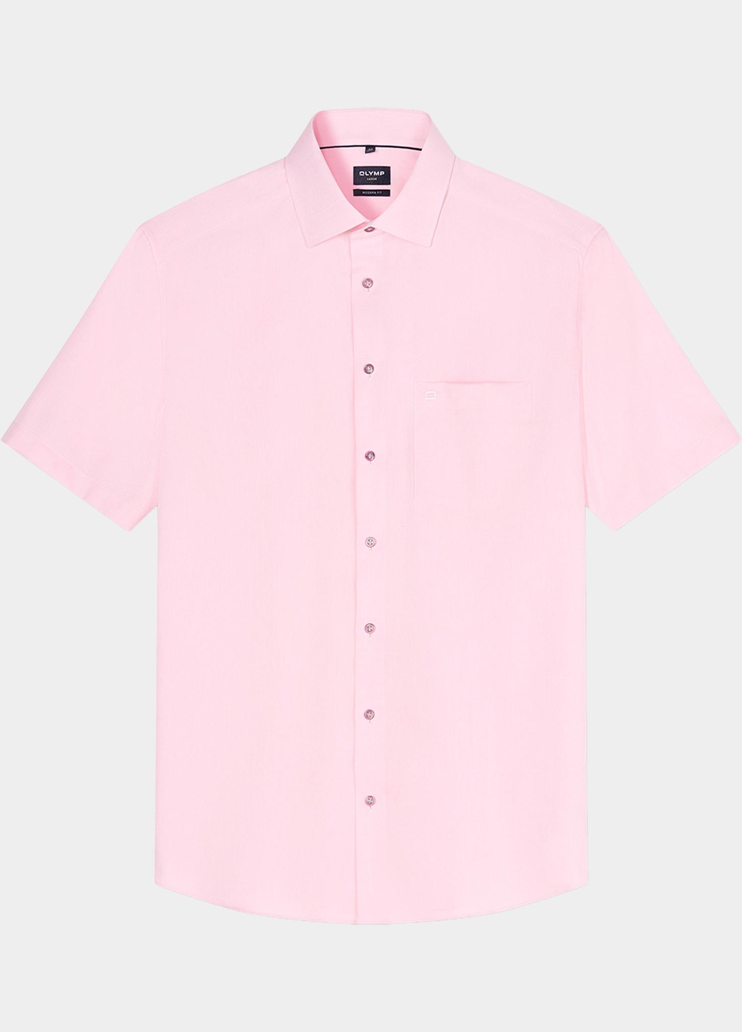 Olymp Zakelijk hemd korte mouw Roze Luxor 124612/31