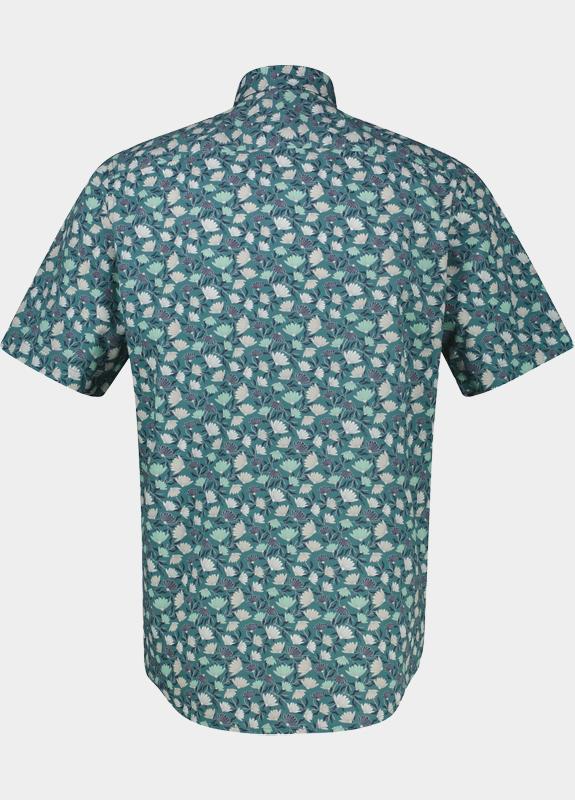 Lerros Casual hemd korte mouw Groen  2632011/662
