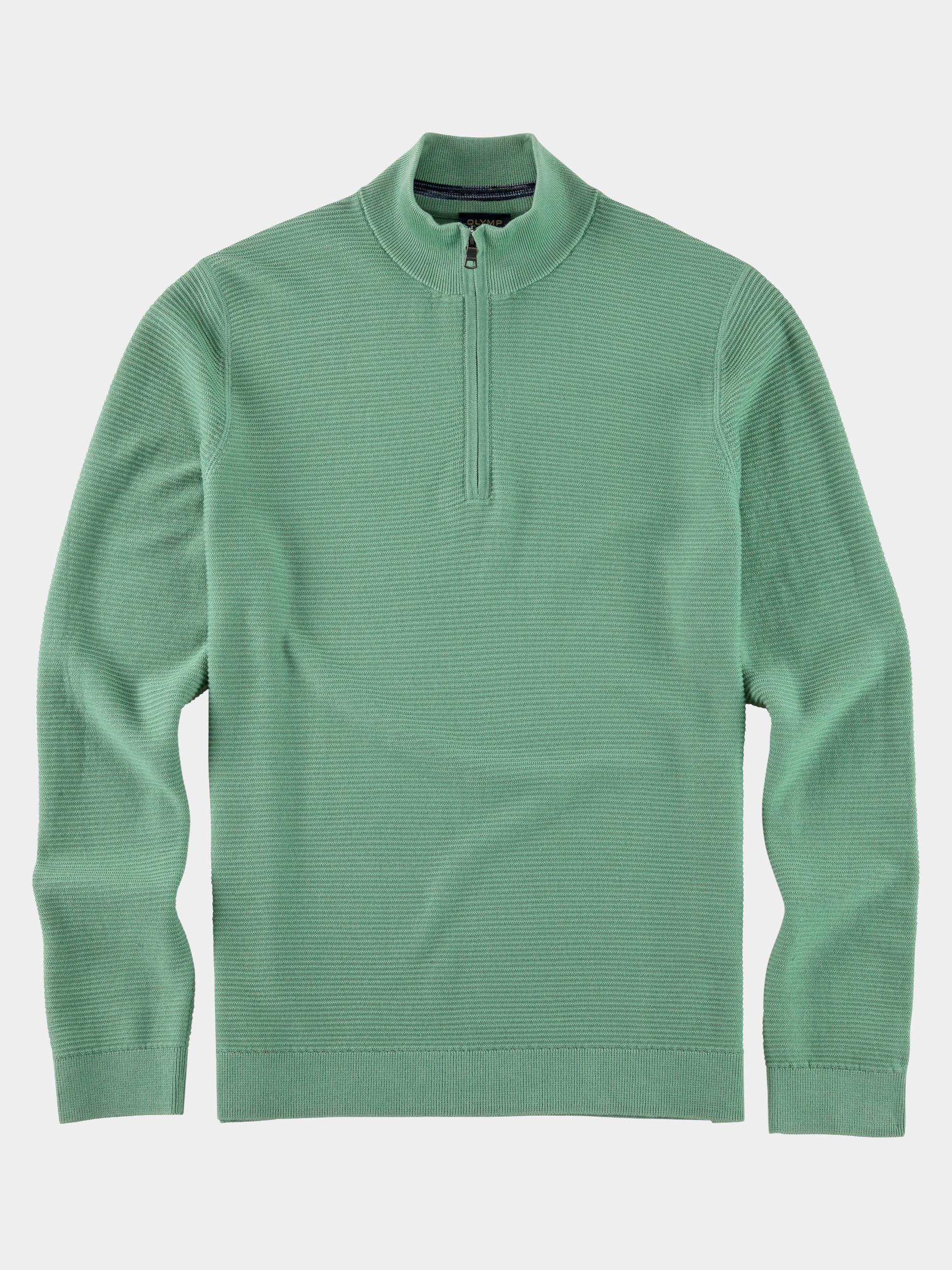 Olymp Half Zip Groen Troyer Strick 530465/88