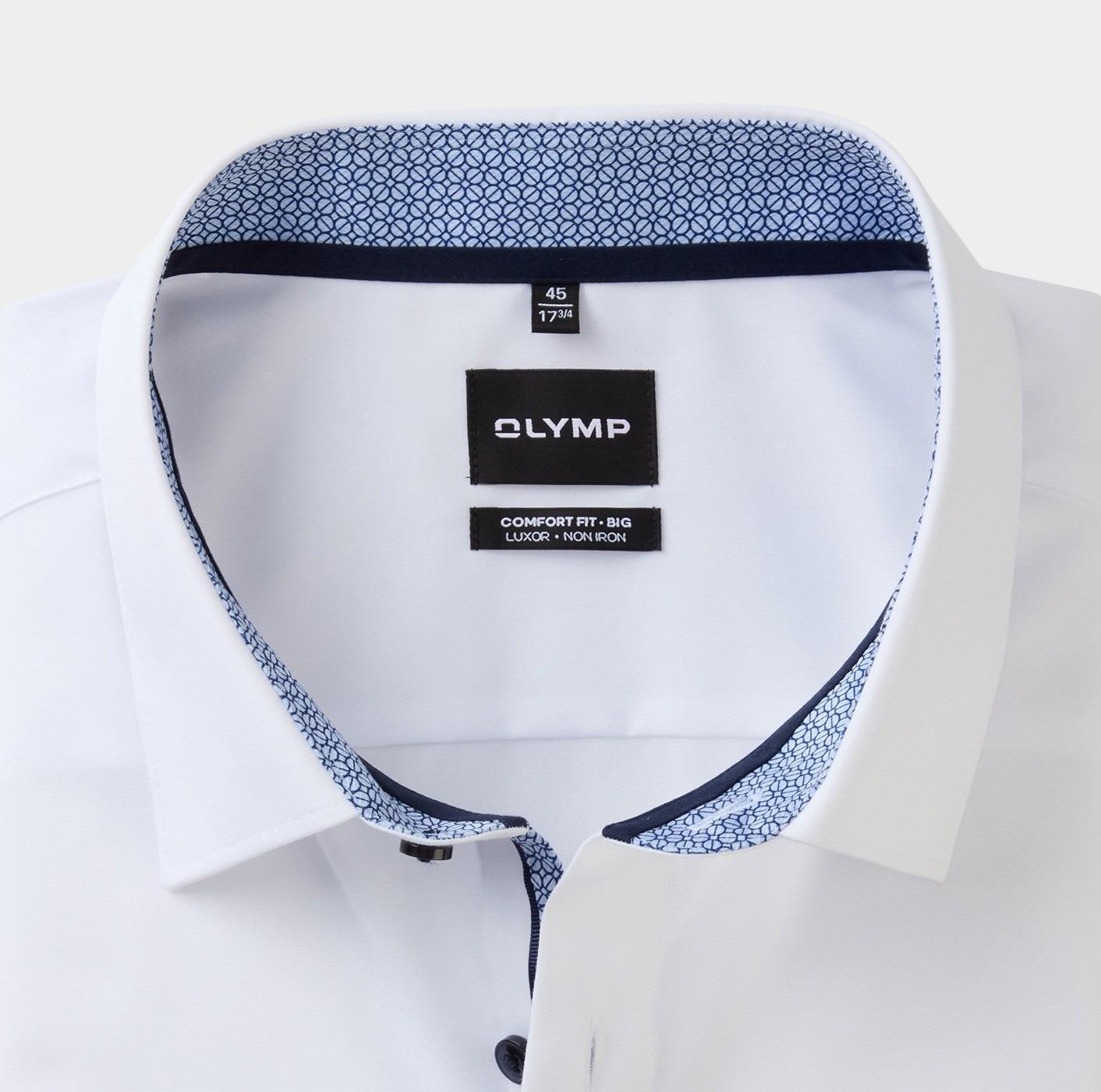 Olymp Business hemd lange mouw Wit Big&Tall 141264/00