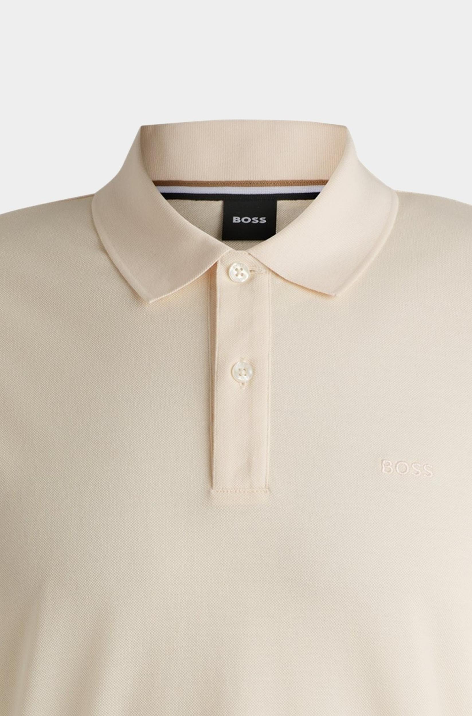 BOSS Black Polo korte mouw Beige Pallas 10241531 01 50468362/849