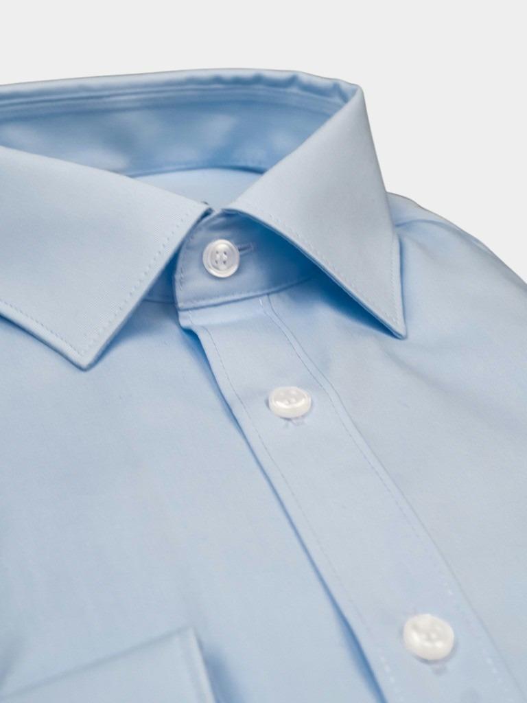 Commander Business hemd lange mouw Blauw Cityhemd Body Fit 1/1 Arm 213011765/605