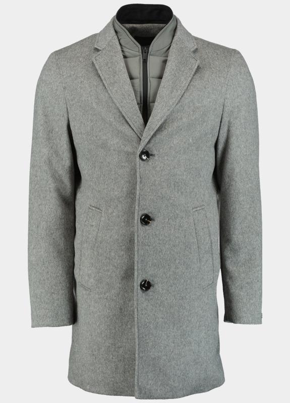 Mario Fiorenzo Wollen Jas Grijs Hans, 100% wol met nylon inlay 9082H/4 l.grey