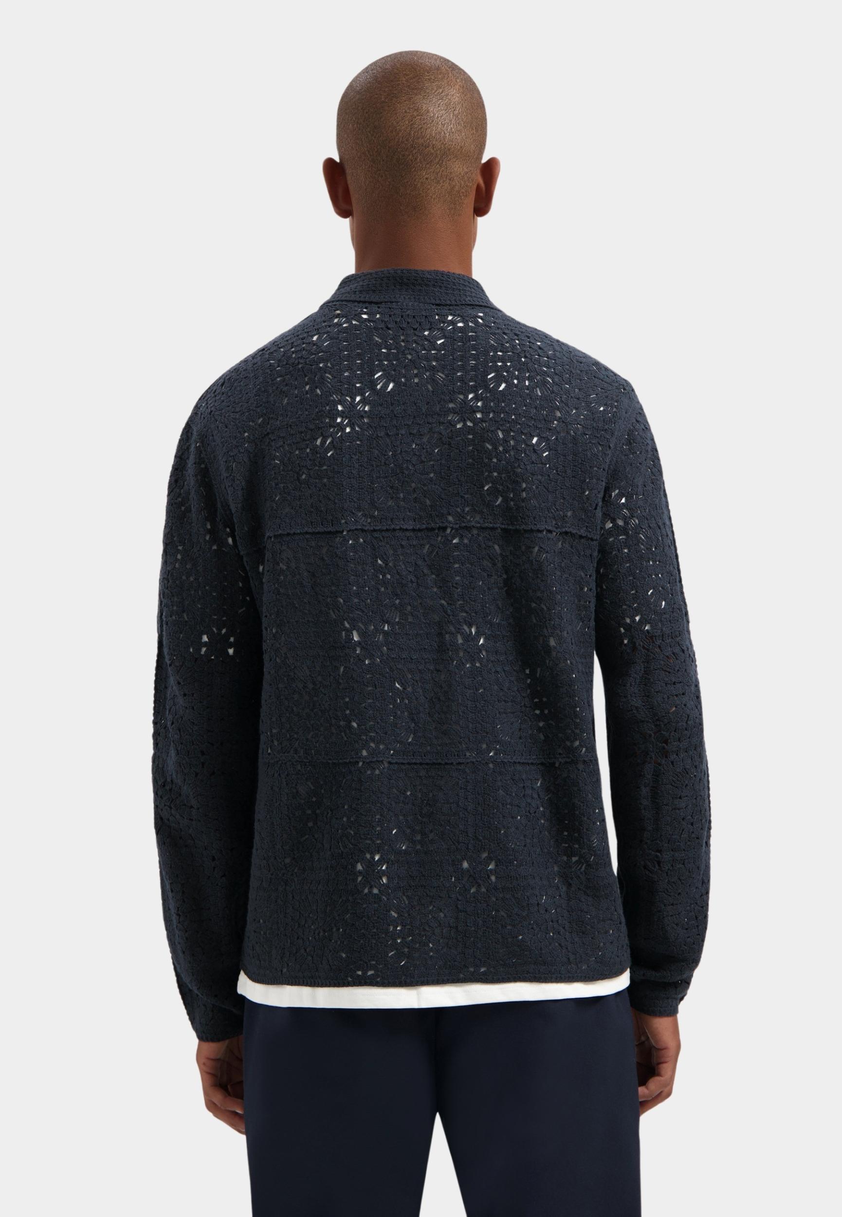 Dstrezzed Overshirt Blauw DS_Timeo Knitted Shirt 405914/649