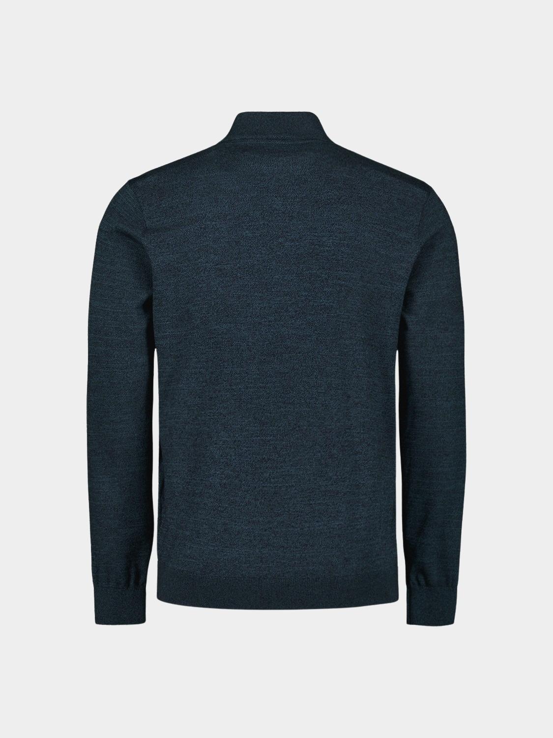 No Excess Half Zip Blauw Pullover Half Zip 2 Coloured N2185/037