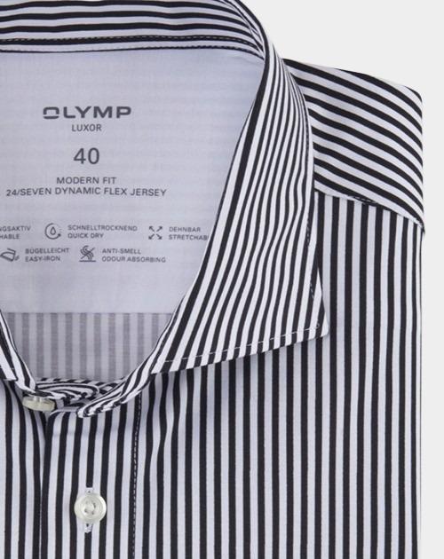 Olymp Business hemd lange mouw Zwart Luxor 24/Seven 123284/68