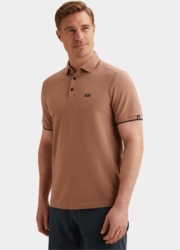 Vanguard Polo korte mouw Bruin Short sleeve polo pique blend VPSS2604850/8202