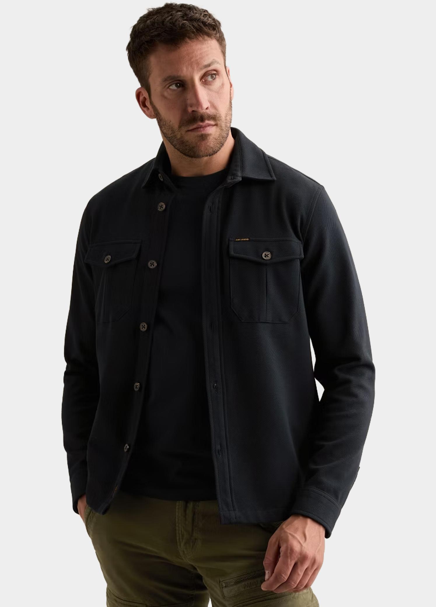 PME Legend Overhemd heren Blauw Long sleeve shirt Comfort Hea PSI2608234/5281