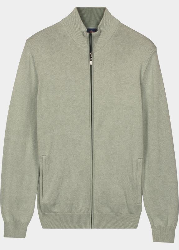 Baileys Vest heren Groen Cardigan Zip 612080/72