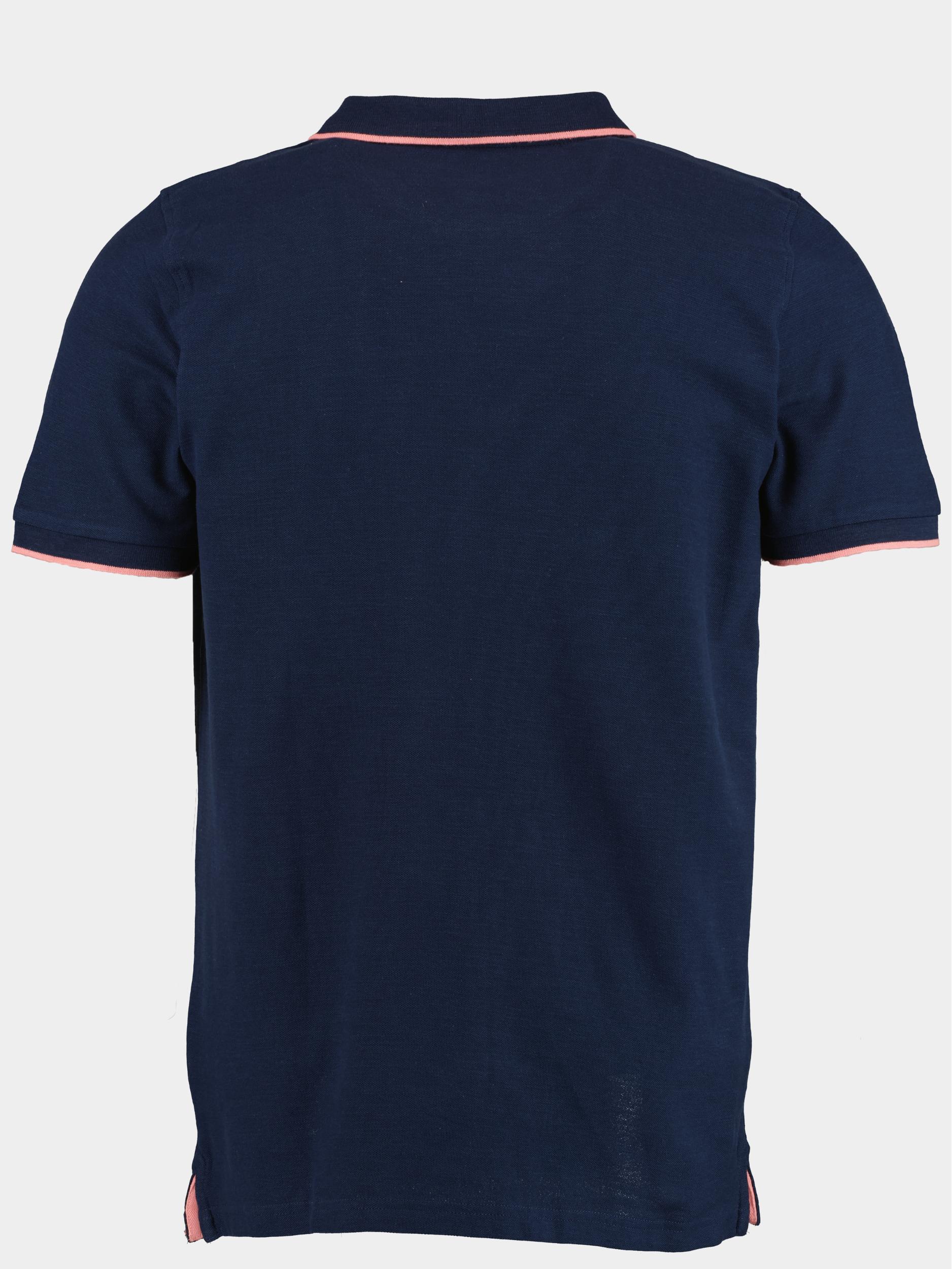 Basefield Polo korte mouw Blauw Polo Shirt 1/2 Arm 219017751/606