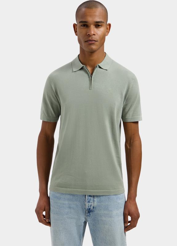 Dstrezzed Polo heren Groen DS_Dorian Zip Polo 420062/564