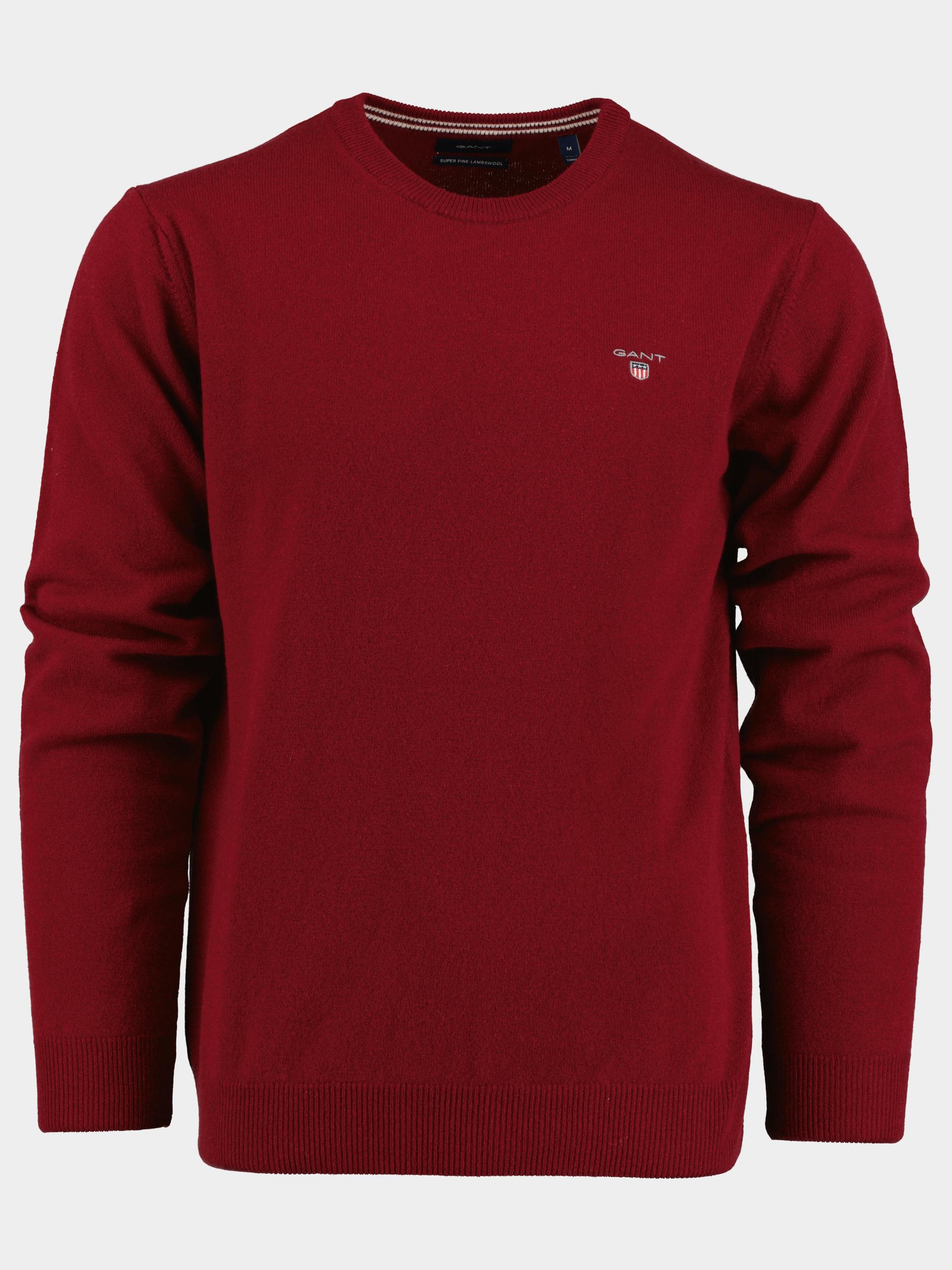 Gant Pullover Rood Superfine lambswool crew 86211 605