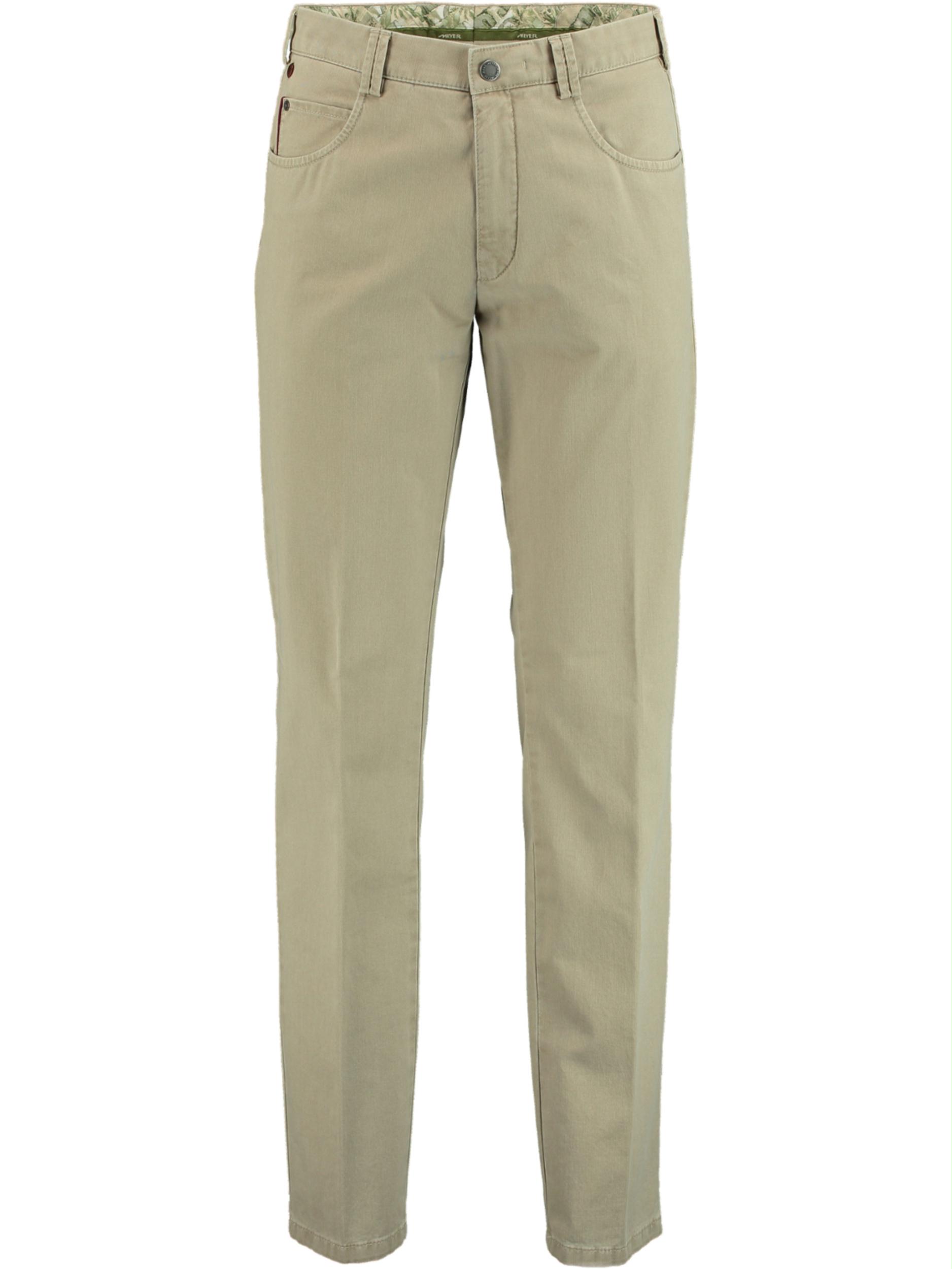 Meyer Katoenen Broek Bruin Chino diego lichtbruin mf 3061500100/33