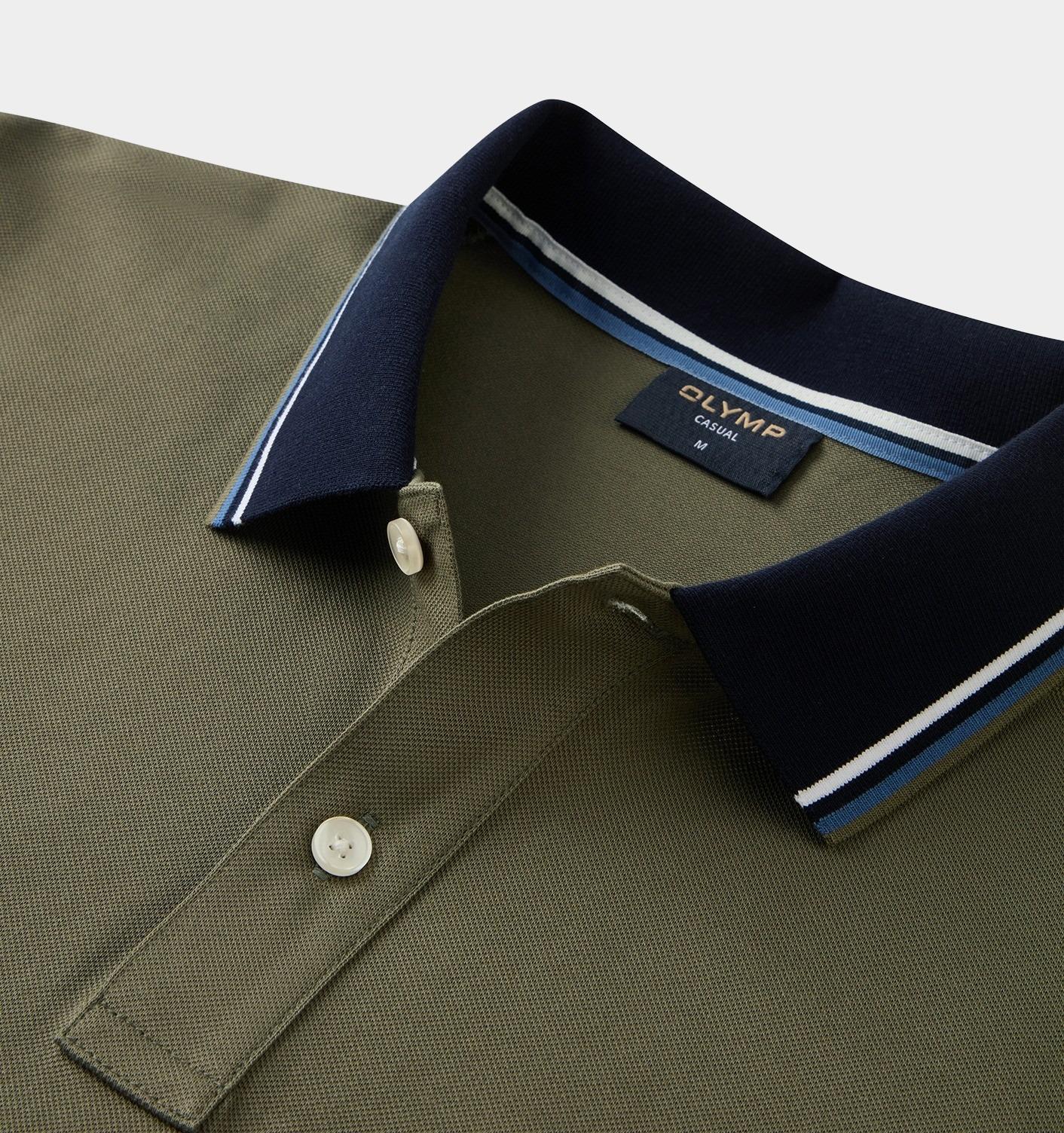 Olymp Polo korte mouw Groen Polo PiquÃ© solid 541152/47