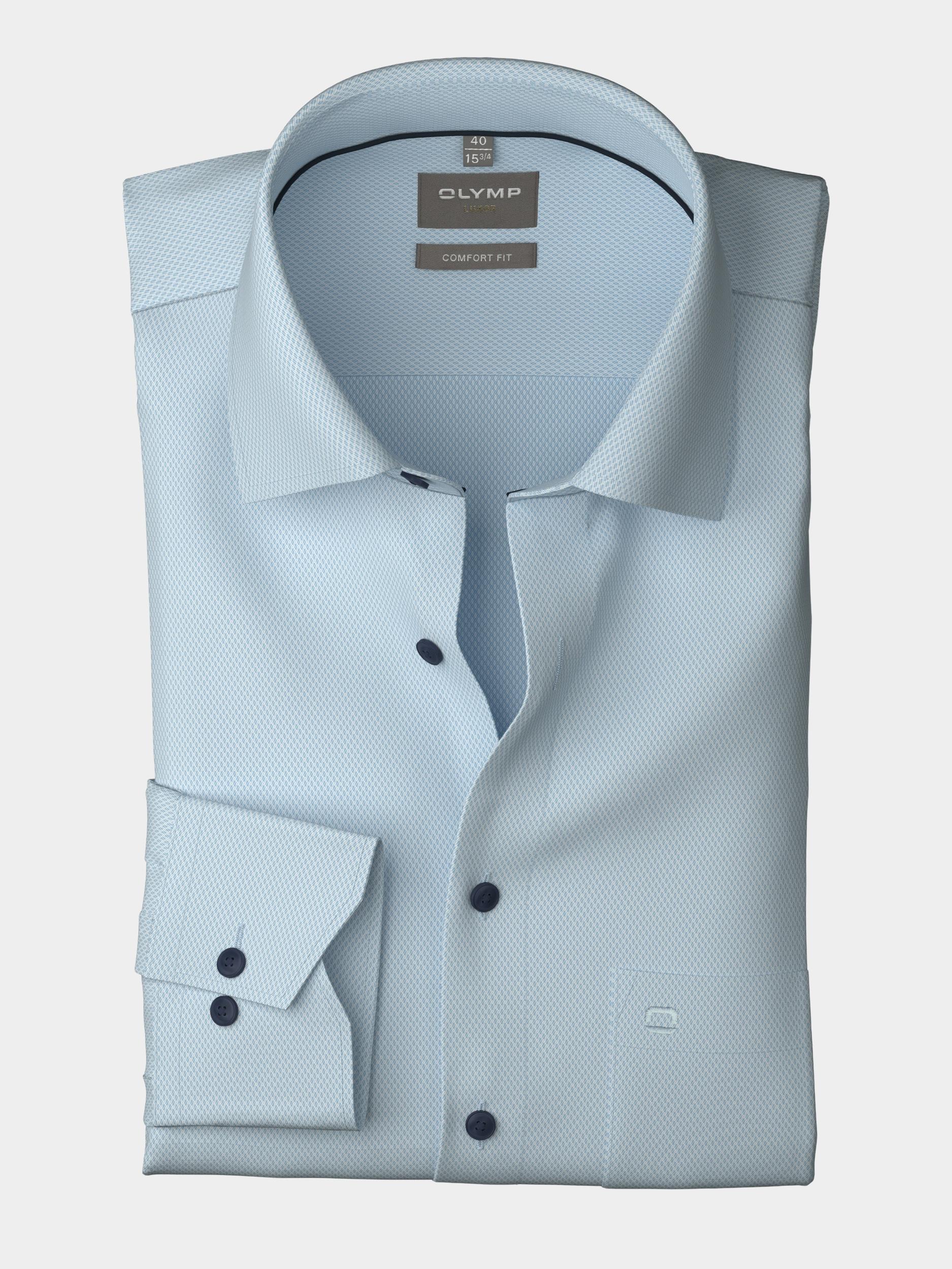 Olymp Business hemd lange mouw Blauw Luxor 108084/11