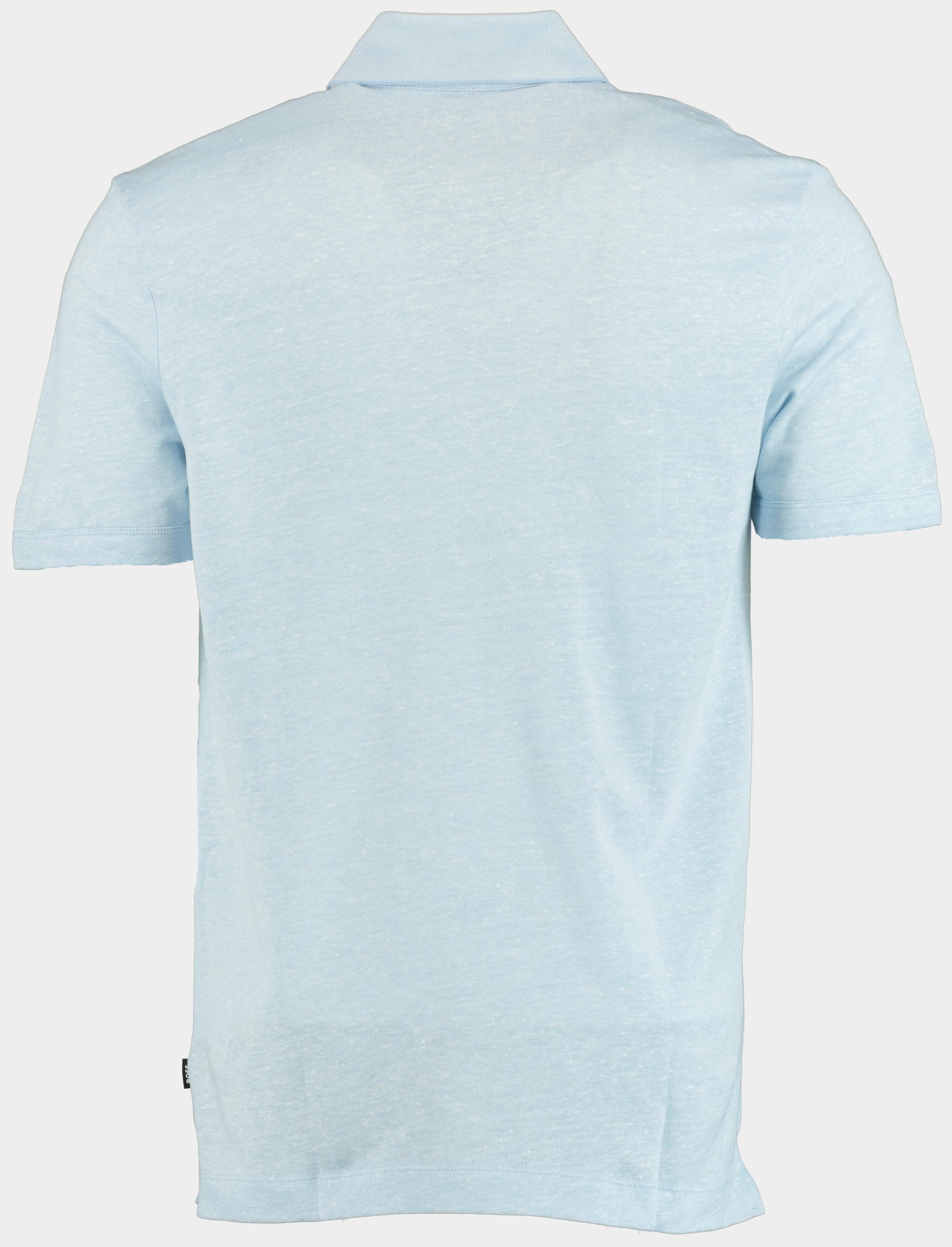 BOSS Black Polo korte mouw Blauw H-Press 28 10271433 01 50537501/450
