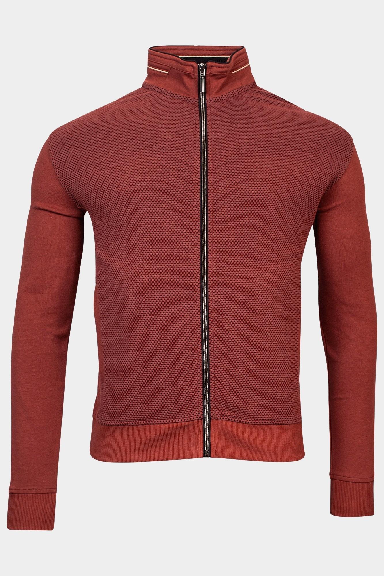 Baileys Vest Rood Sweat Cardigan Zip  Front 322276/38