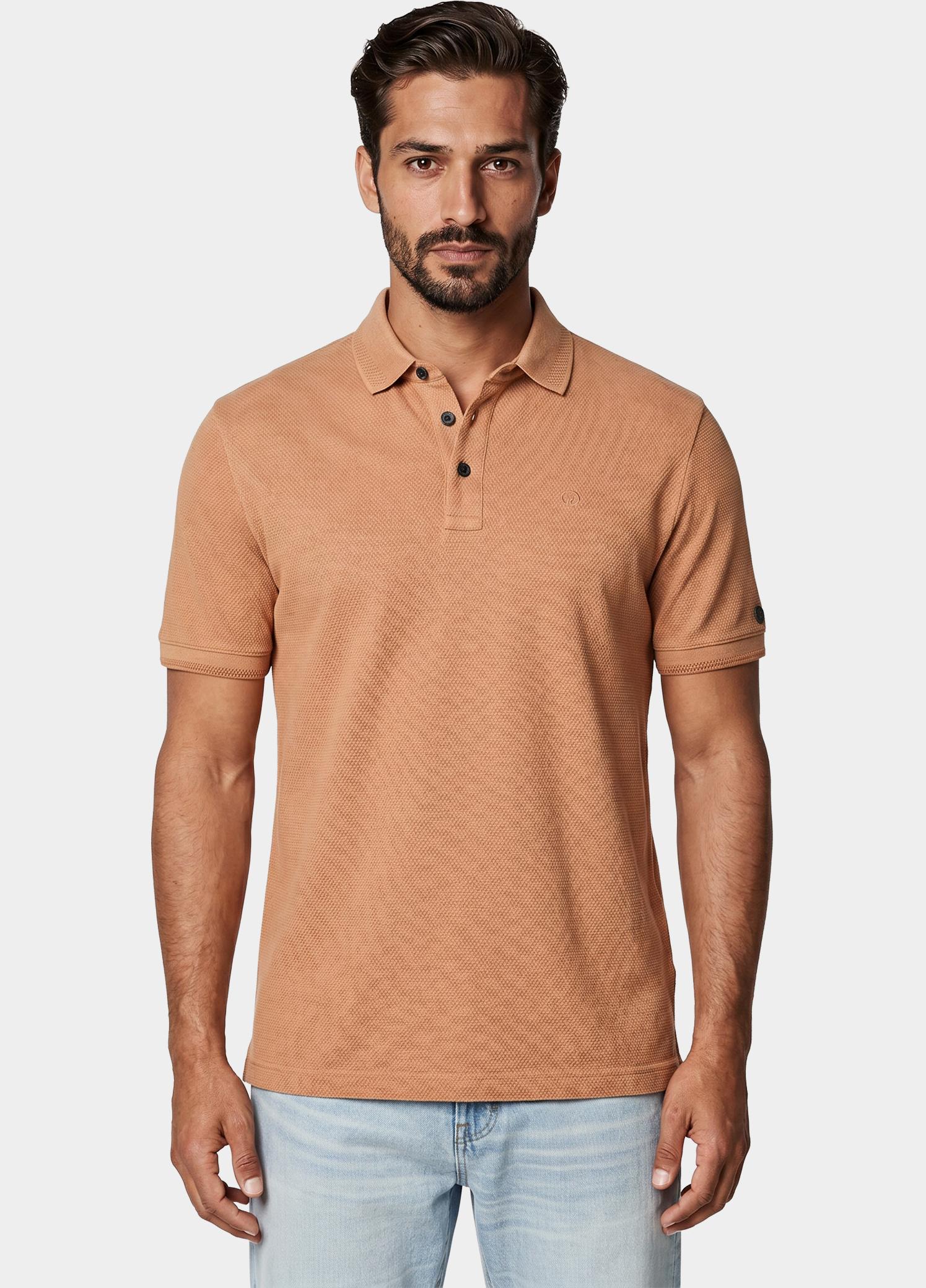 Cast Iron Polo heren Bruin Short sleeve polo slim fit po CPSS2606864/8136