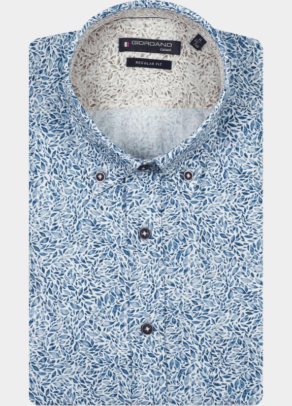 Giordano Overhemd heren Blauw Ivy Long Sleeve Button Down L 617074/60