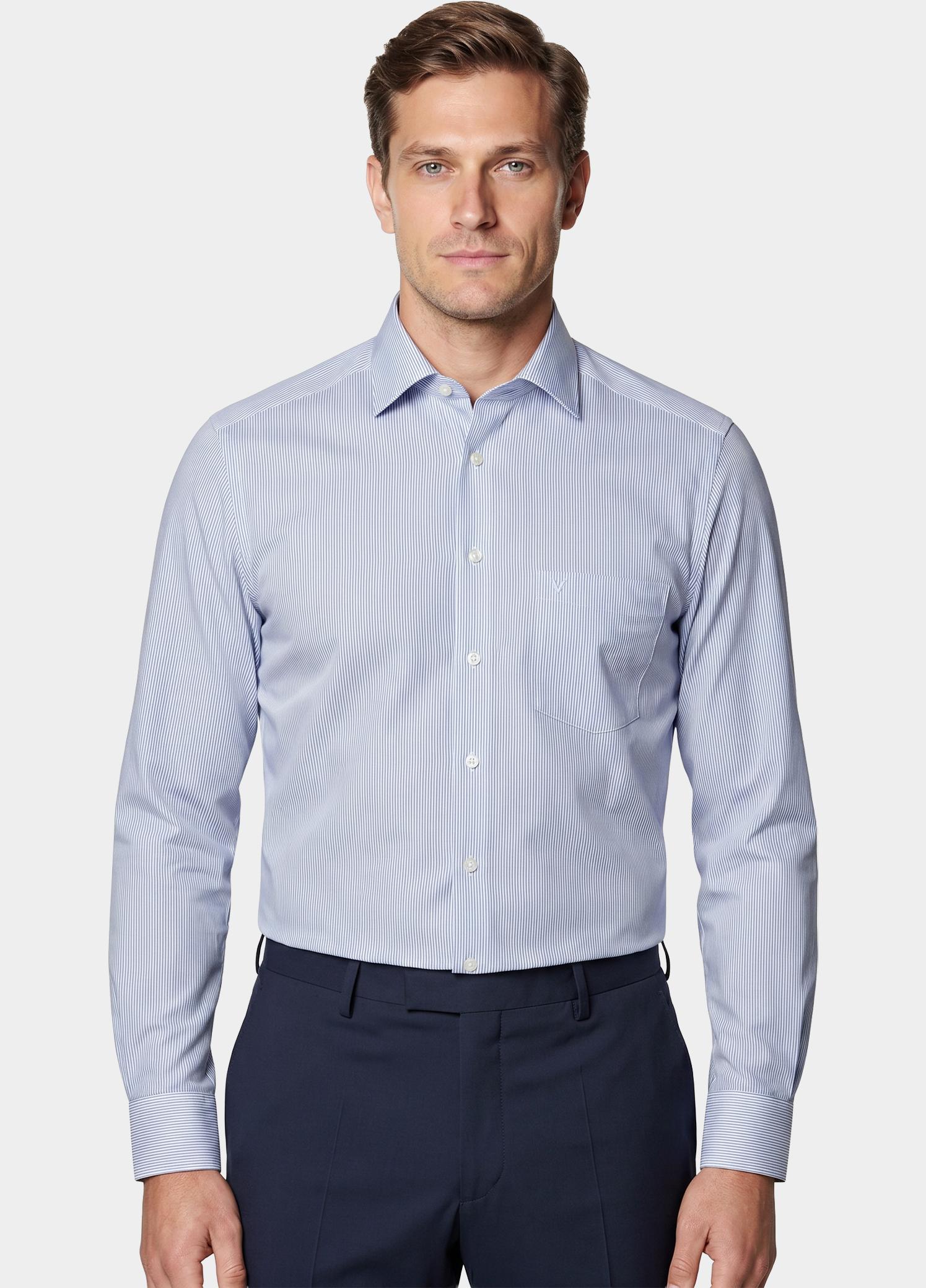 Marvelis Business hemd lange mouw Blauw  775464/15