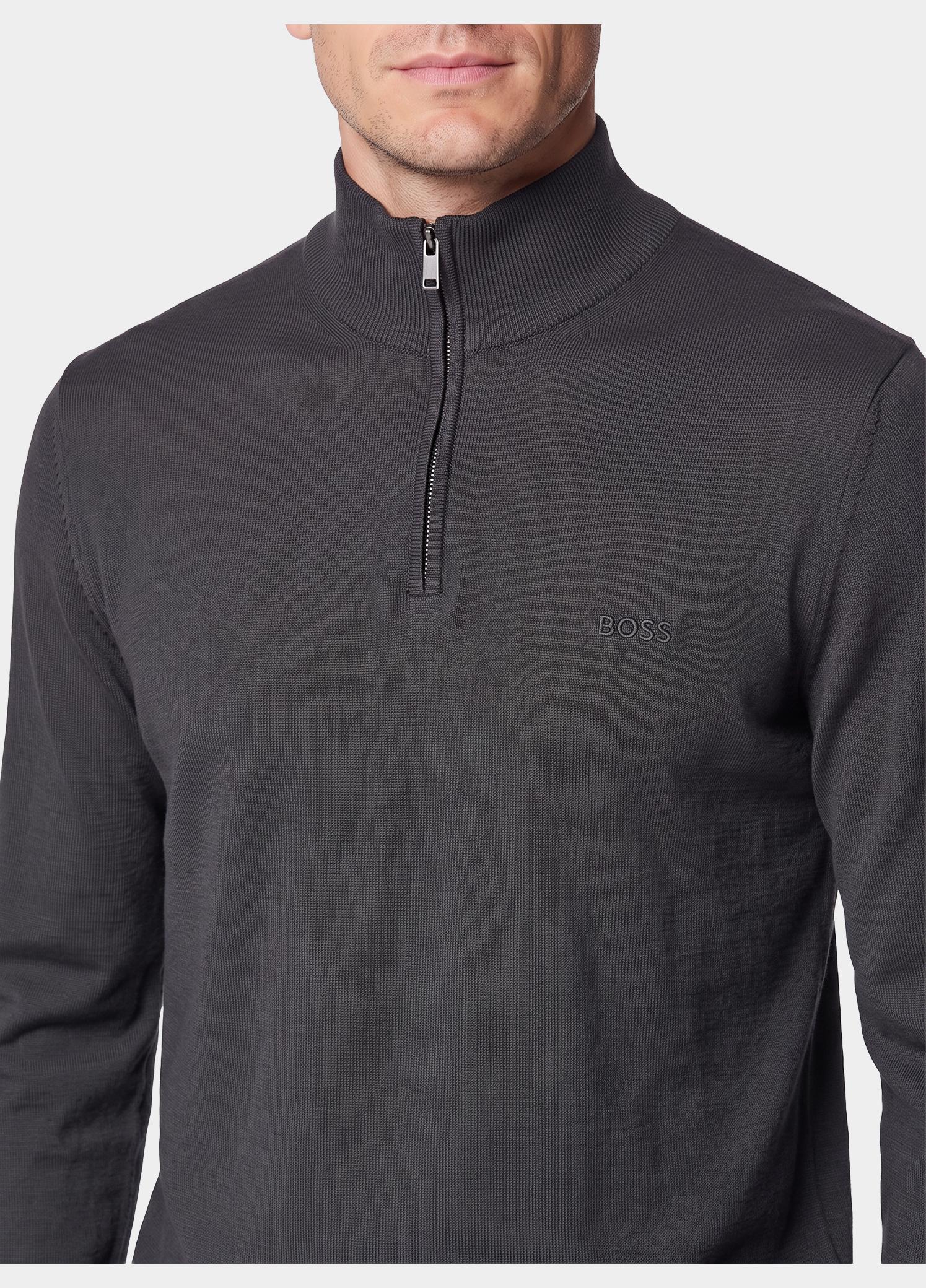 BOSS Black Polo lange mouwen heren Zwart H-Ebenji-L 10283231 01 50571928/001