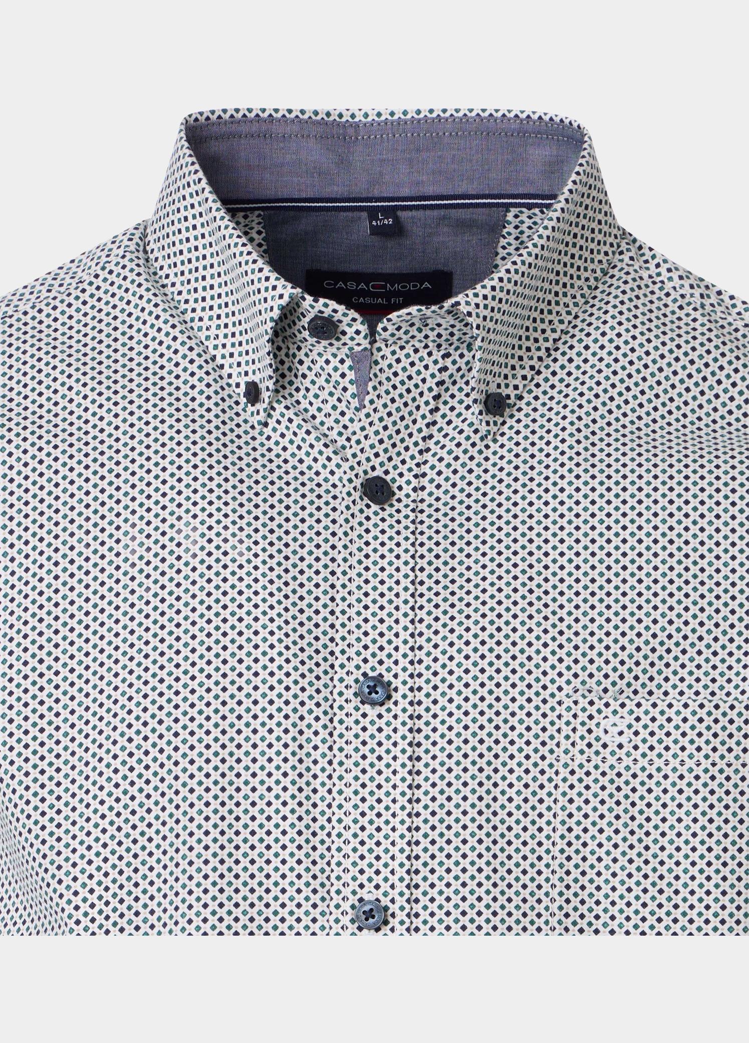 Casamoda Overhemd heren Blauw B.D. Casual Fit 454390200/150