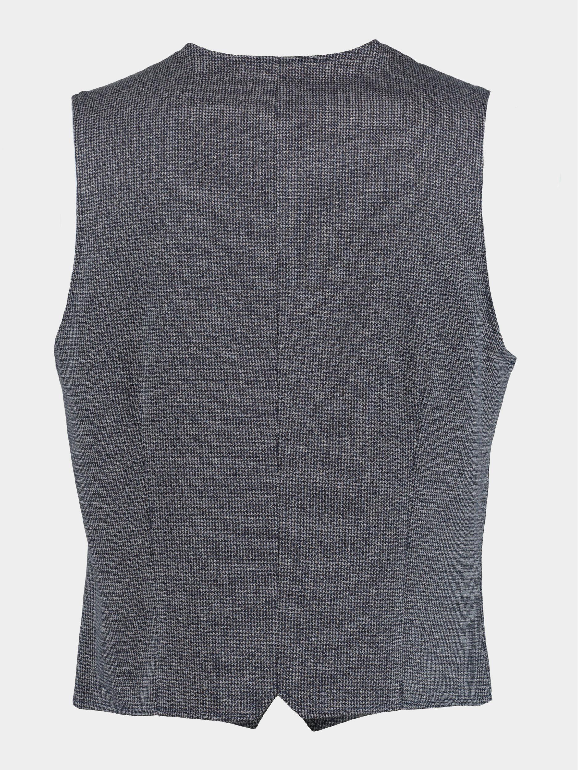 Born With Appetite Gilet Blauw Kris Waistcoat 23111KR20/240 blue