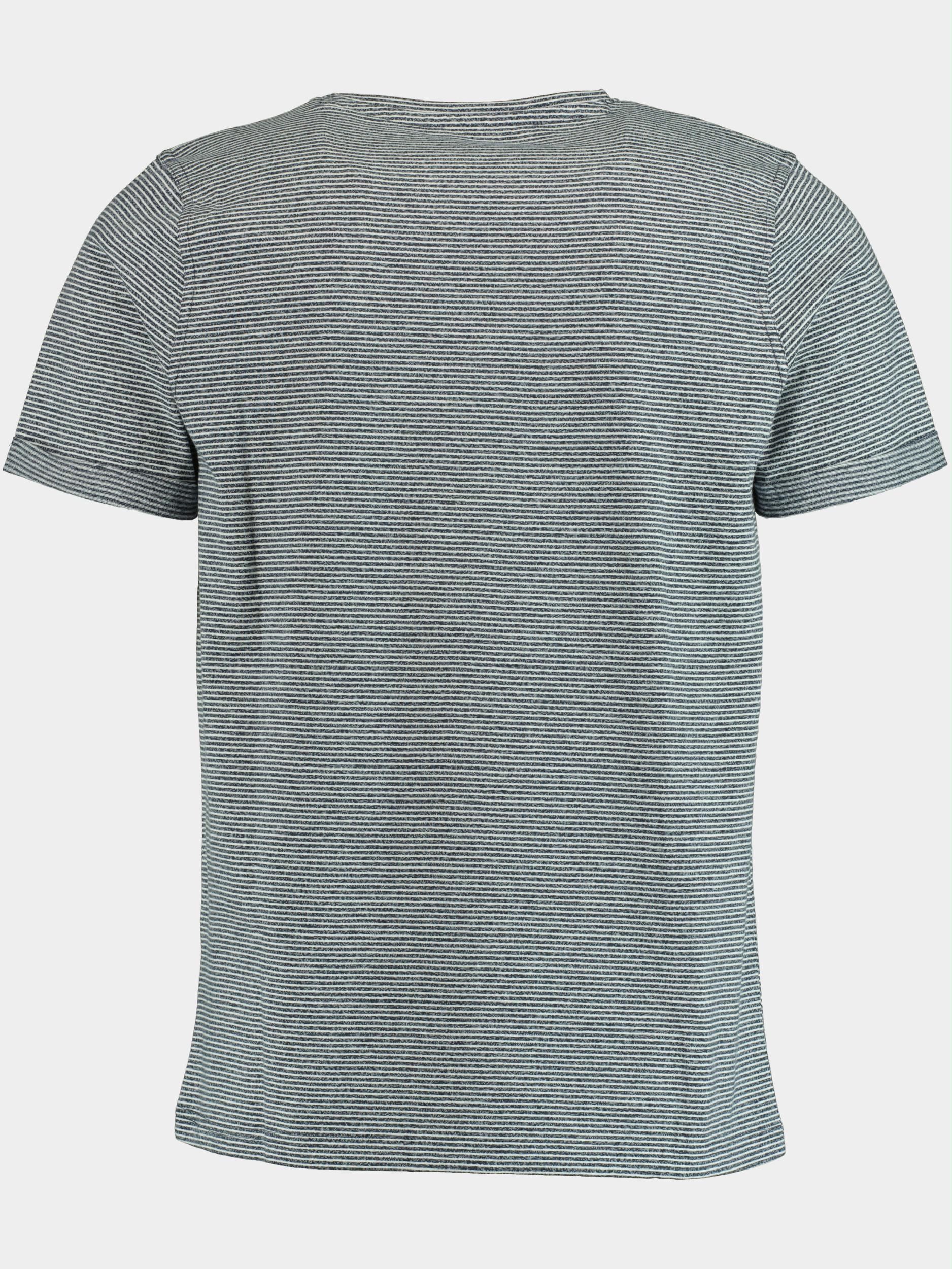 Basefield T-shirt korte mouw Blauw Rundhals T-Shirt 1/2 Arm 219016948/609