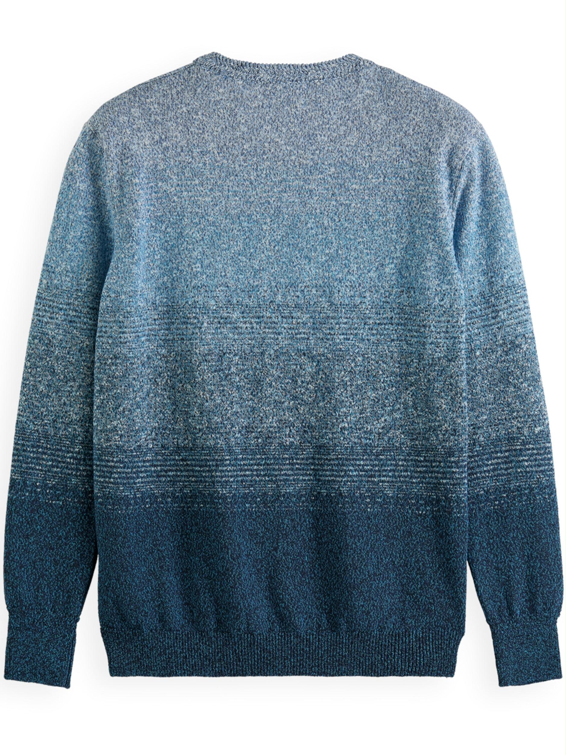 Scotch & Soda Pullover Blauw Gradient crewneck pullover 170013/0217
