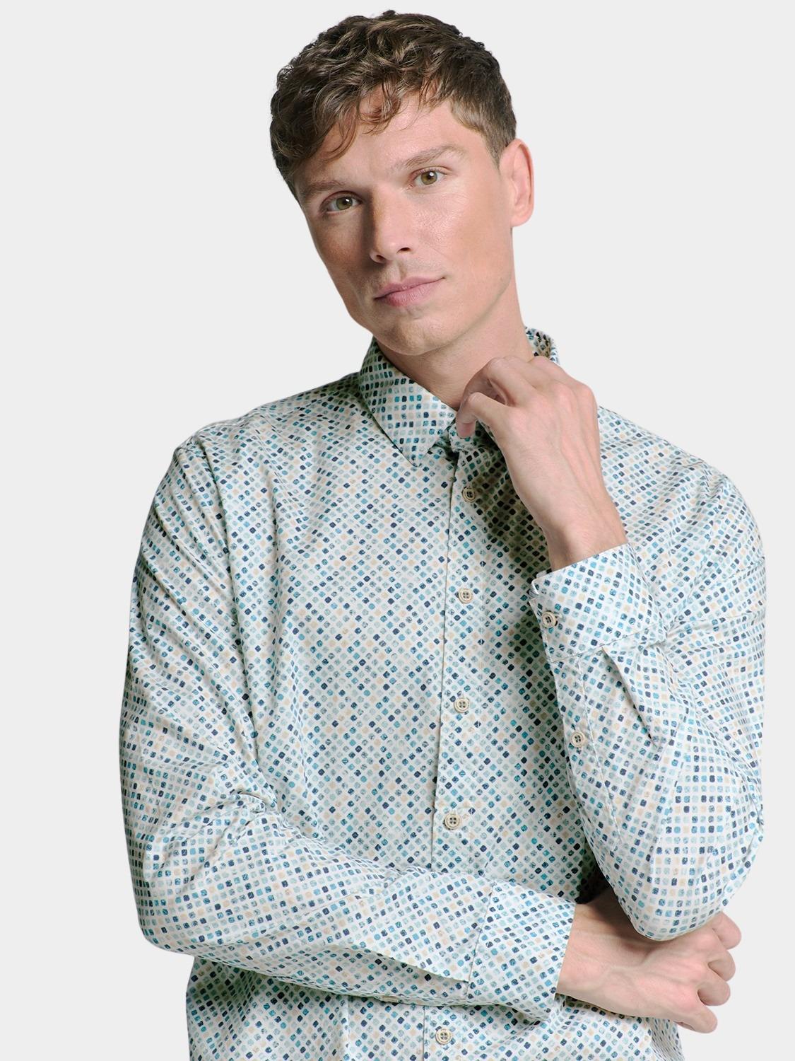 No Excess Casual hemd lange mouw Blauw  27430108/039