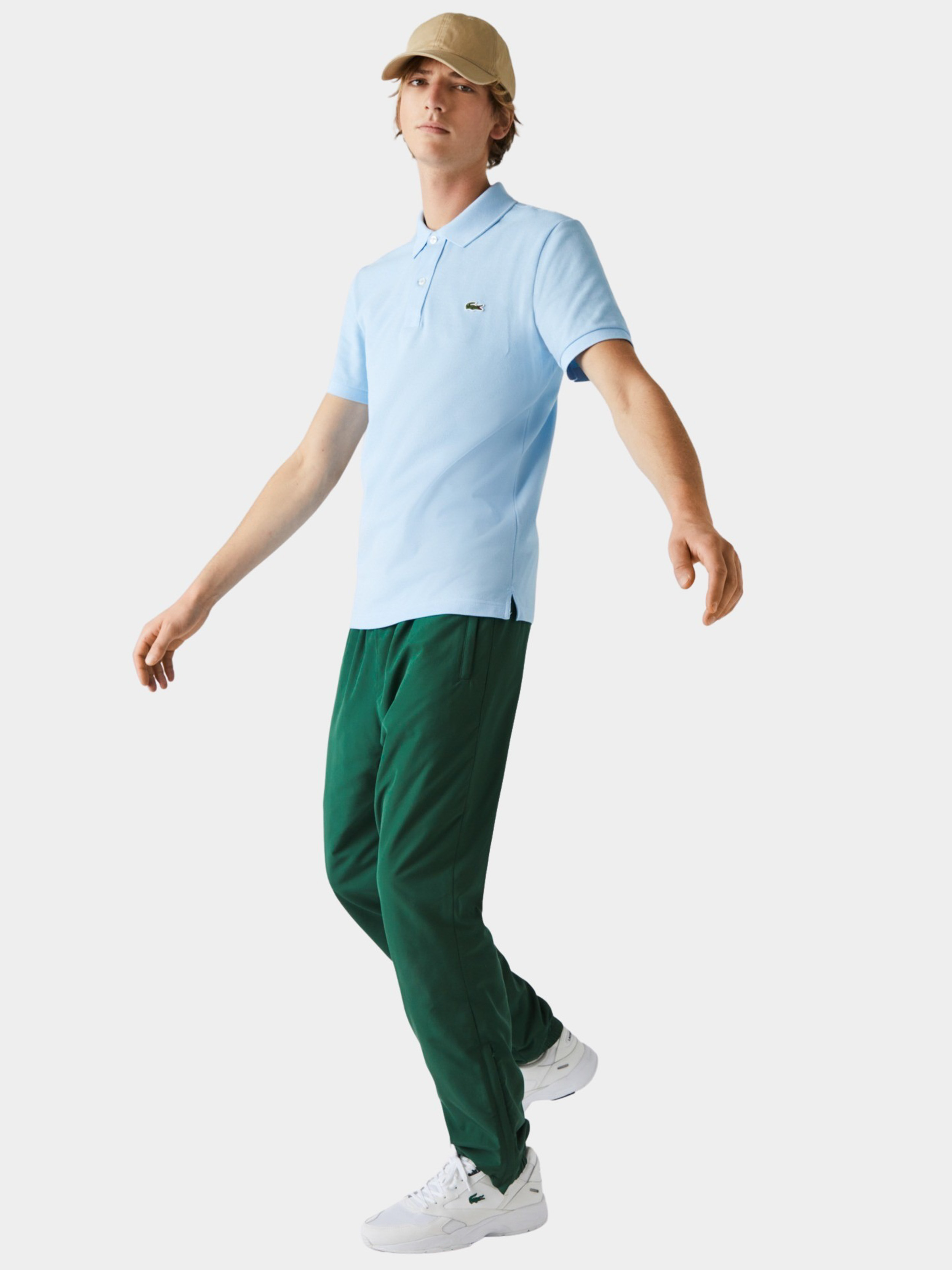 Lacoste Polo korte mouw Blauw polo lichtblauw slim fit PH4012/HBP