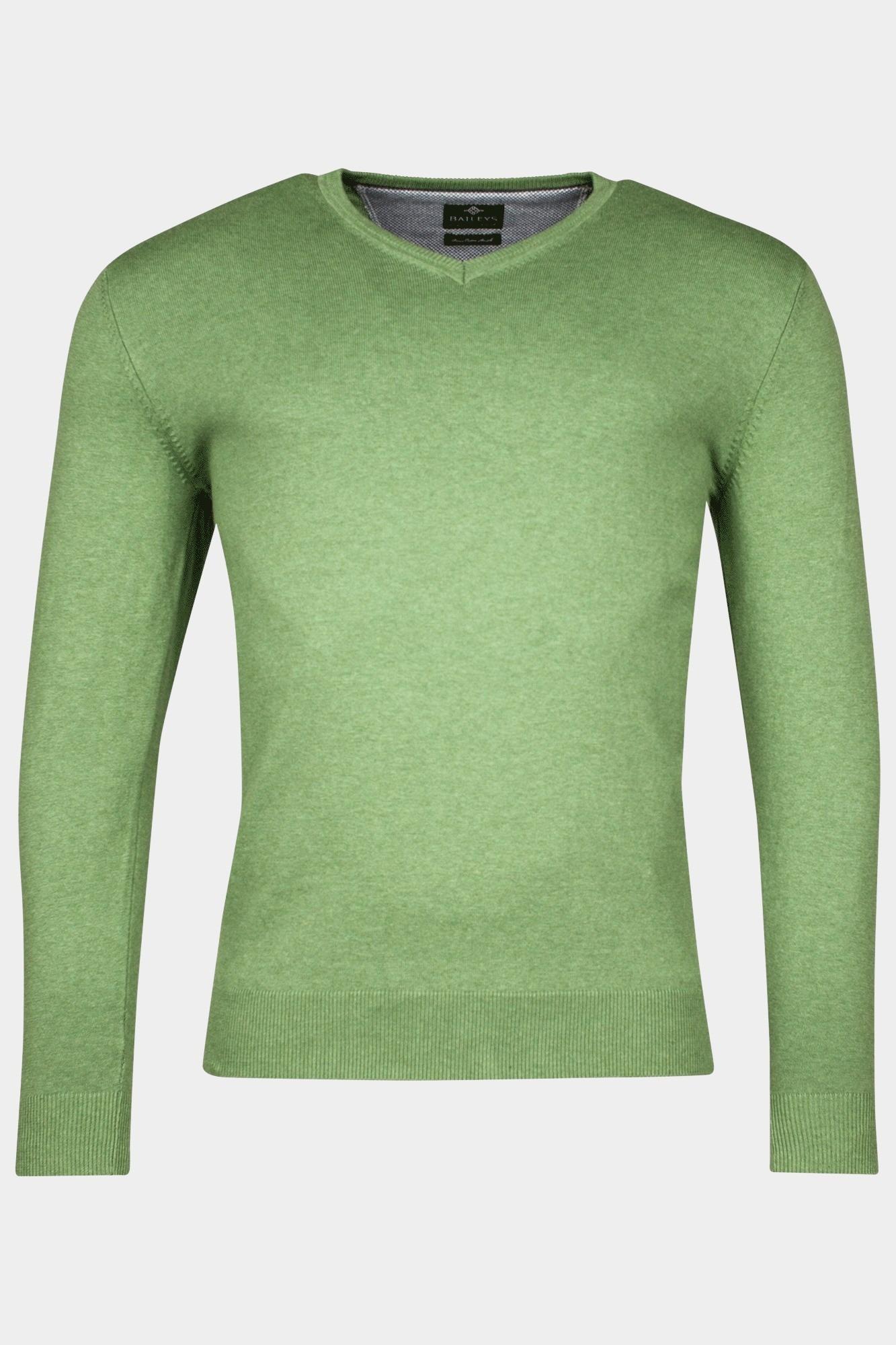 Baileys Pullover Groen V-Neck Pullover 12gg, single 518100/705