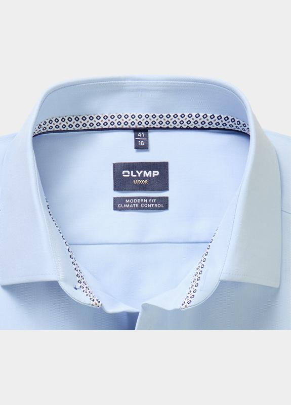 Olymp Business hemd lange mouw Blauw 131614-Hemden 131614/11