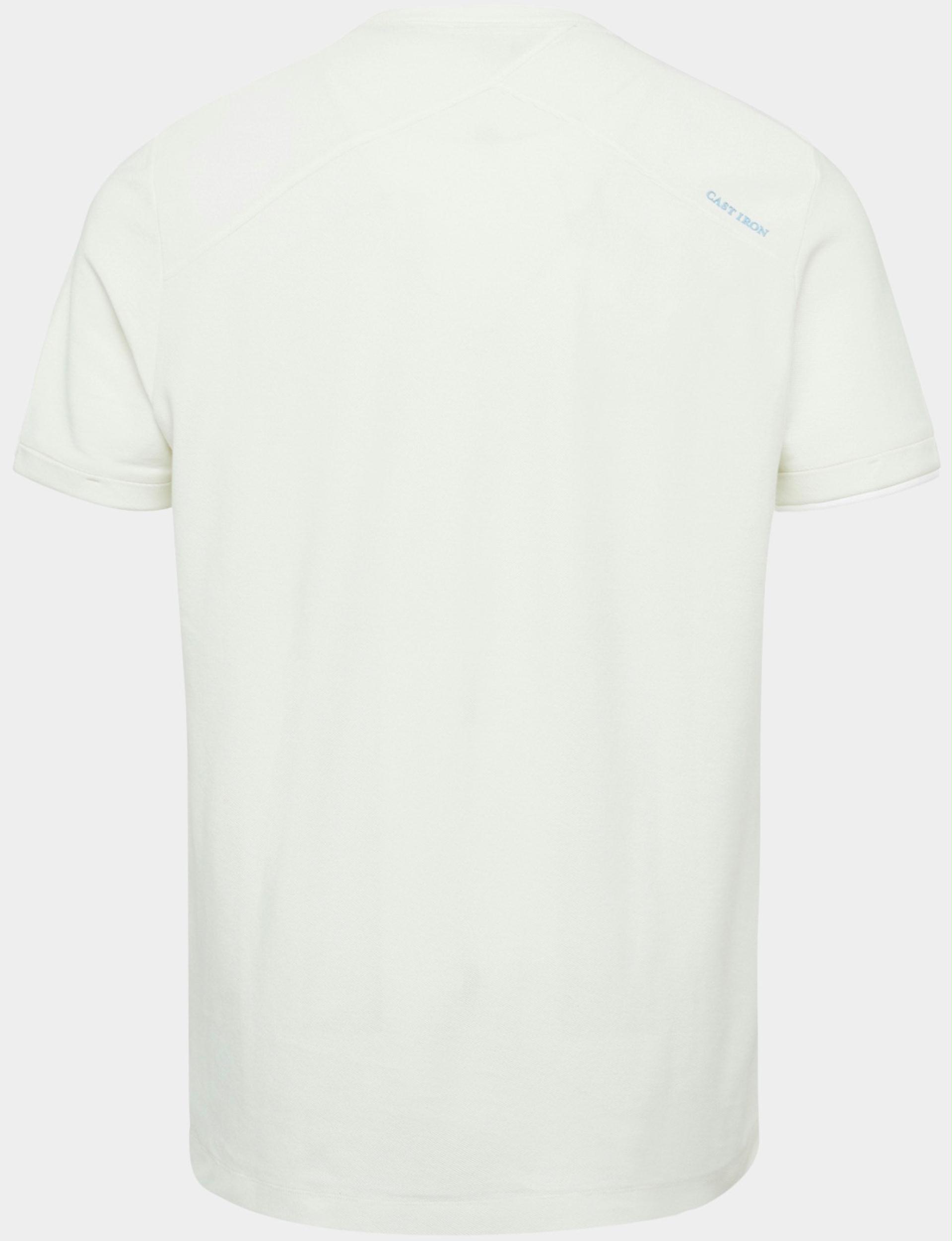Cast Iron T-shirt korte mouw Wit Short sleeve r-neck regular f CTSS2302556/7002