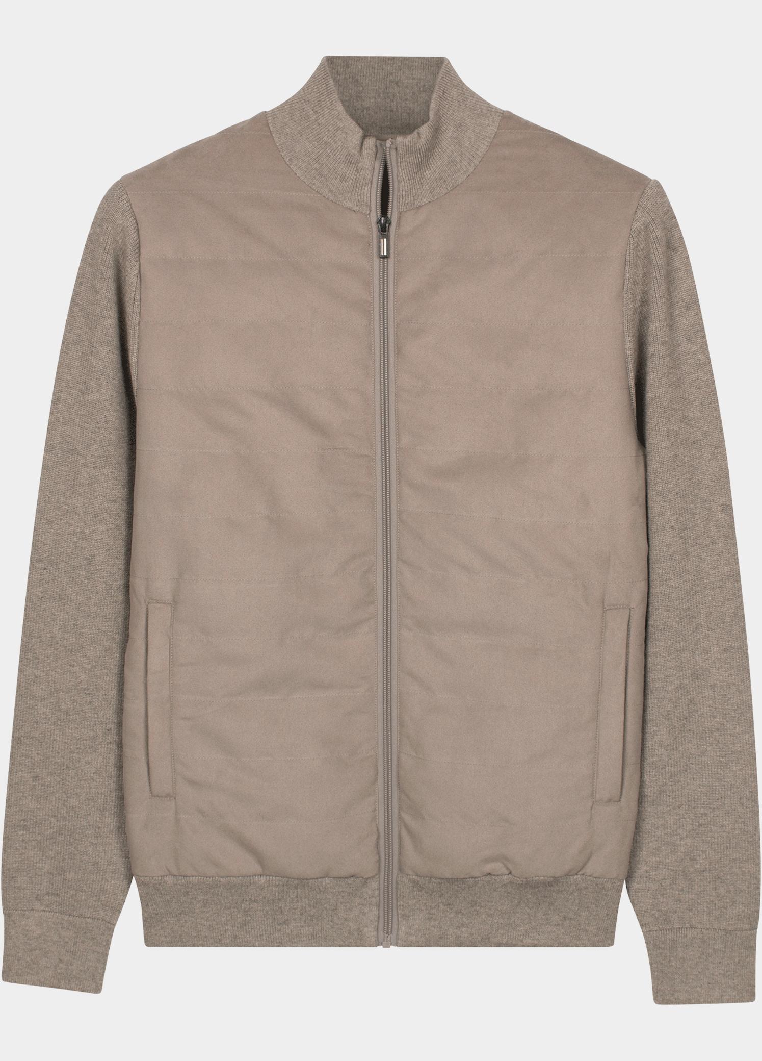 Baileys Vest heren Grijs Cardigan Zip  Front Suedine, 622078/925