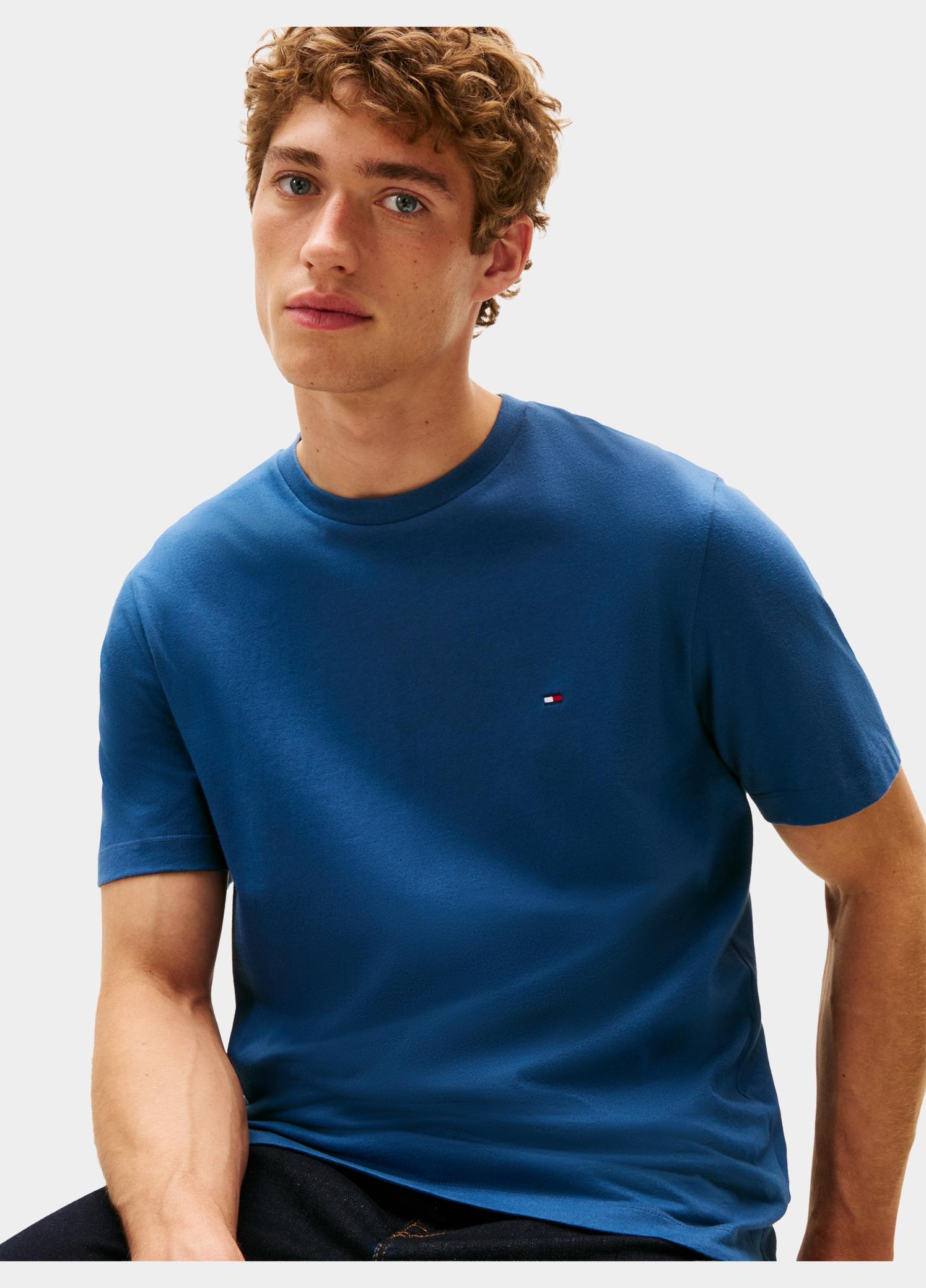 Tommy Hilfiger T-shirt heren Blauw ESS SEASONAL REG FIT SOLID TE MW0MW39995/DBZ