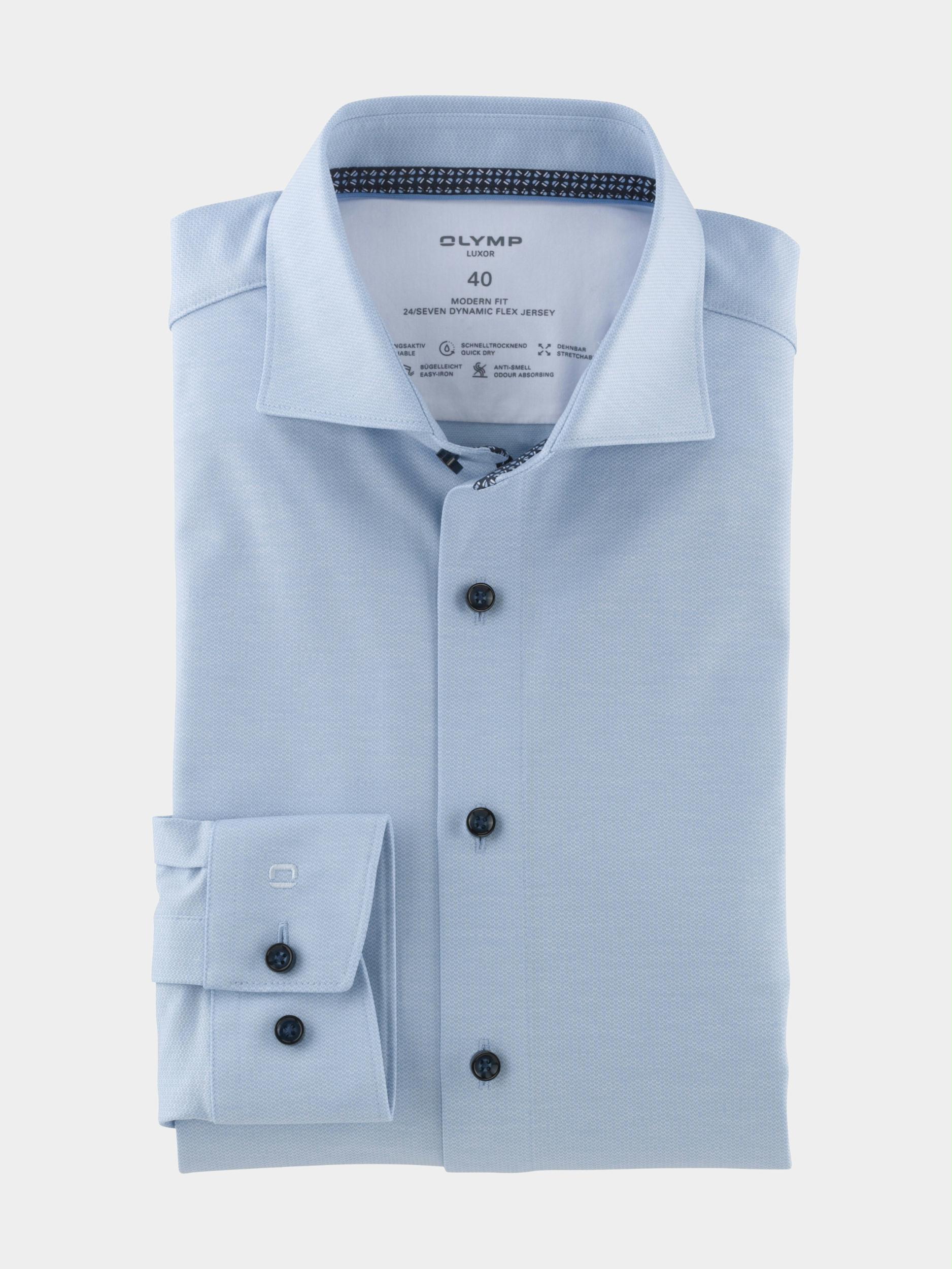 Olymp Business hemd lange mouw Blauw 1207/24 Hemden 120724/11