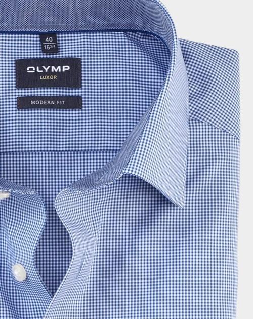 Olymp Business hemd korte mouw Blauw 3390/12 Hemden 339012/19