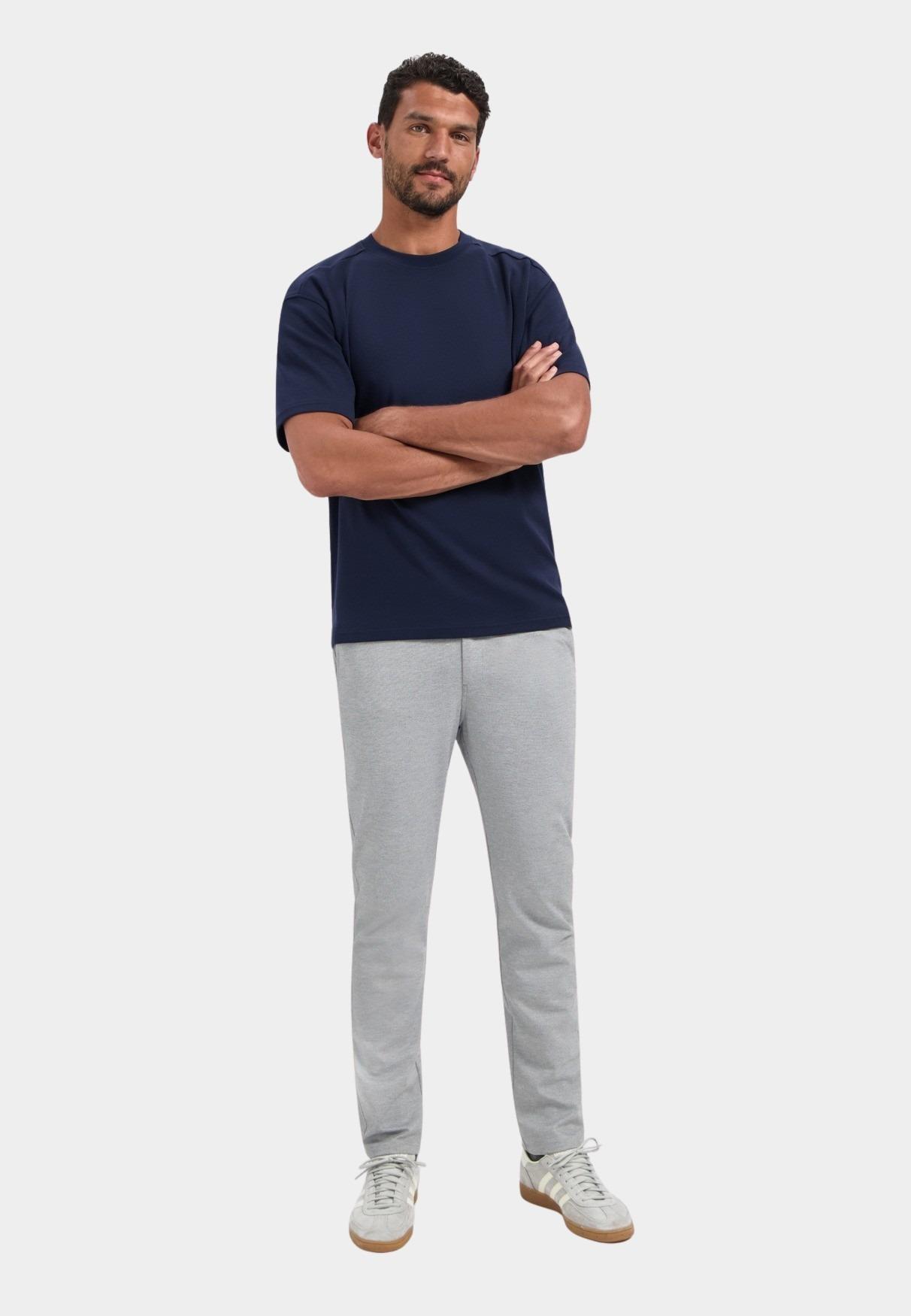 No Excess T-shirt korte mouw Blauw T-Shirt Crewneck Solid Heavy 29340761SN/078