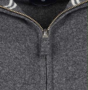 Gant Vest Grijs Super Fine Lambswool Zip Cardi 86214/95