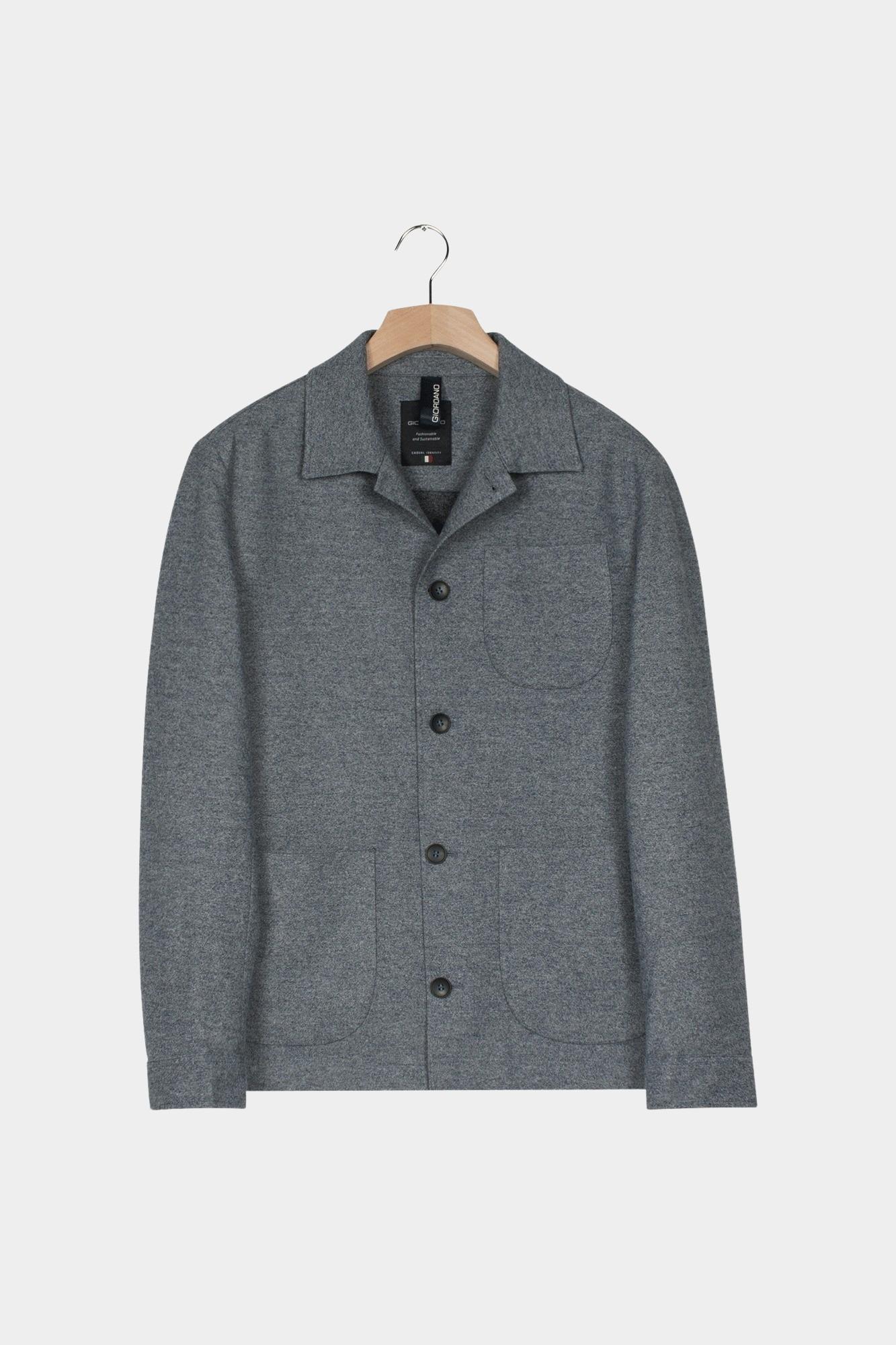 Giordano Overshirt Blauw Vittorio Overshirt Knitted Wo 527511/60